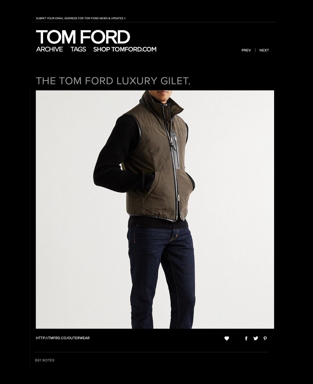 image of The Ultimate $3,280 W/tax Tom Ford Leather Accents Vest in Green, Men's (Size Medium)