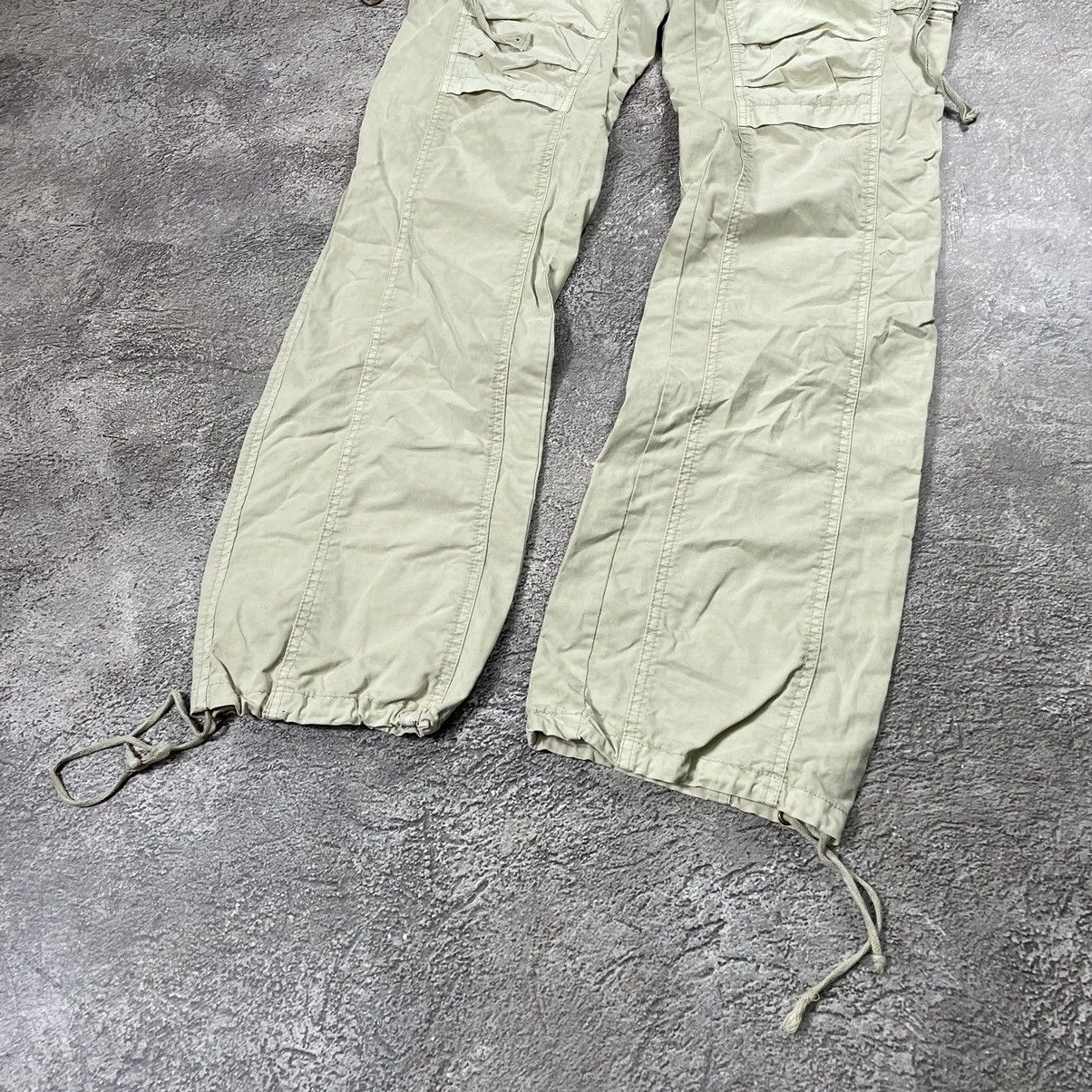If Six Was Nine Vintage 90s Flared Pants Parachute Tokyo Japan Bondage Y2K Size 27" / US 4 / IT 40 - 3 Thumbnail