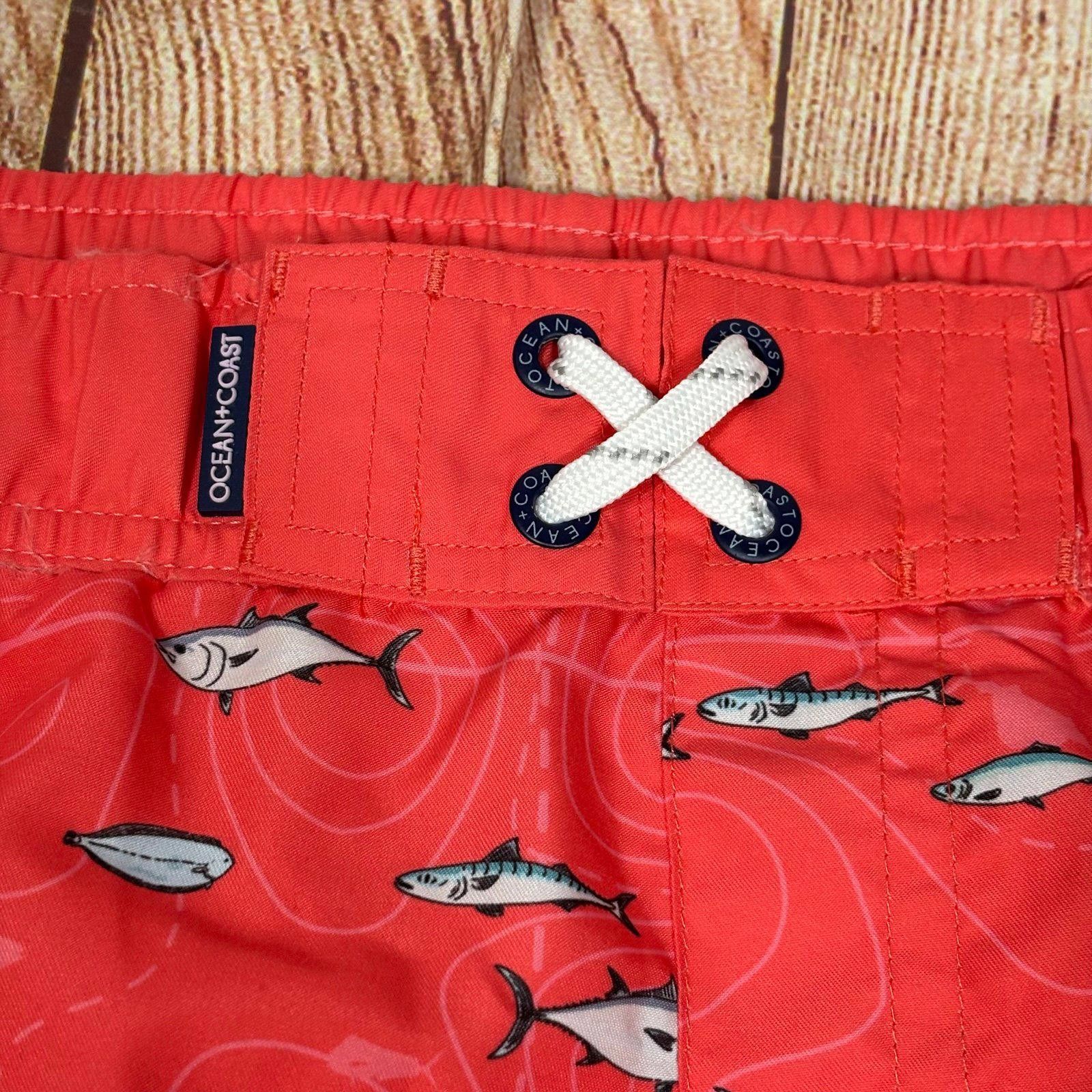 Other Ocean + Coast Red Fish Pattern Swim Shorts Boys Large NWT Size US 26 / EU 42 - 4 Thumbnail