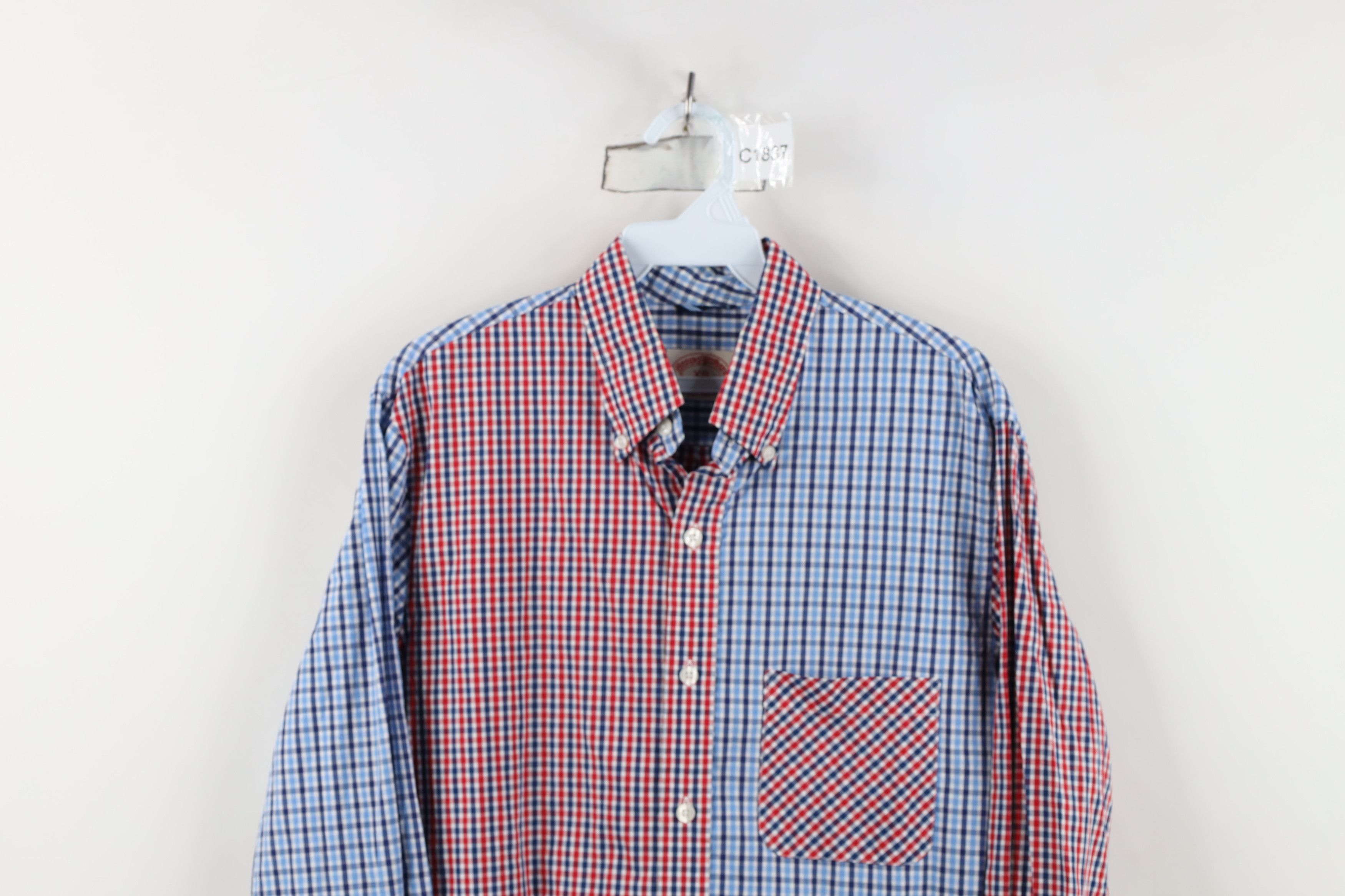 Brooks Brothers Brooks Brothers and Sew Color Block Plaid Button Down Shirt Size US XS / EU 42 / 0 - 2 Thumbnail