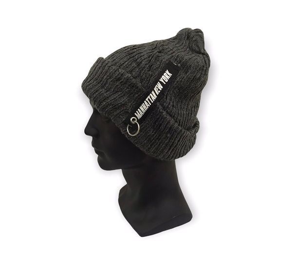 image of Manhattan New York Knit Beanie Hat, Men's