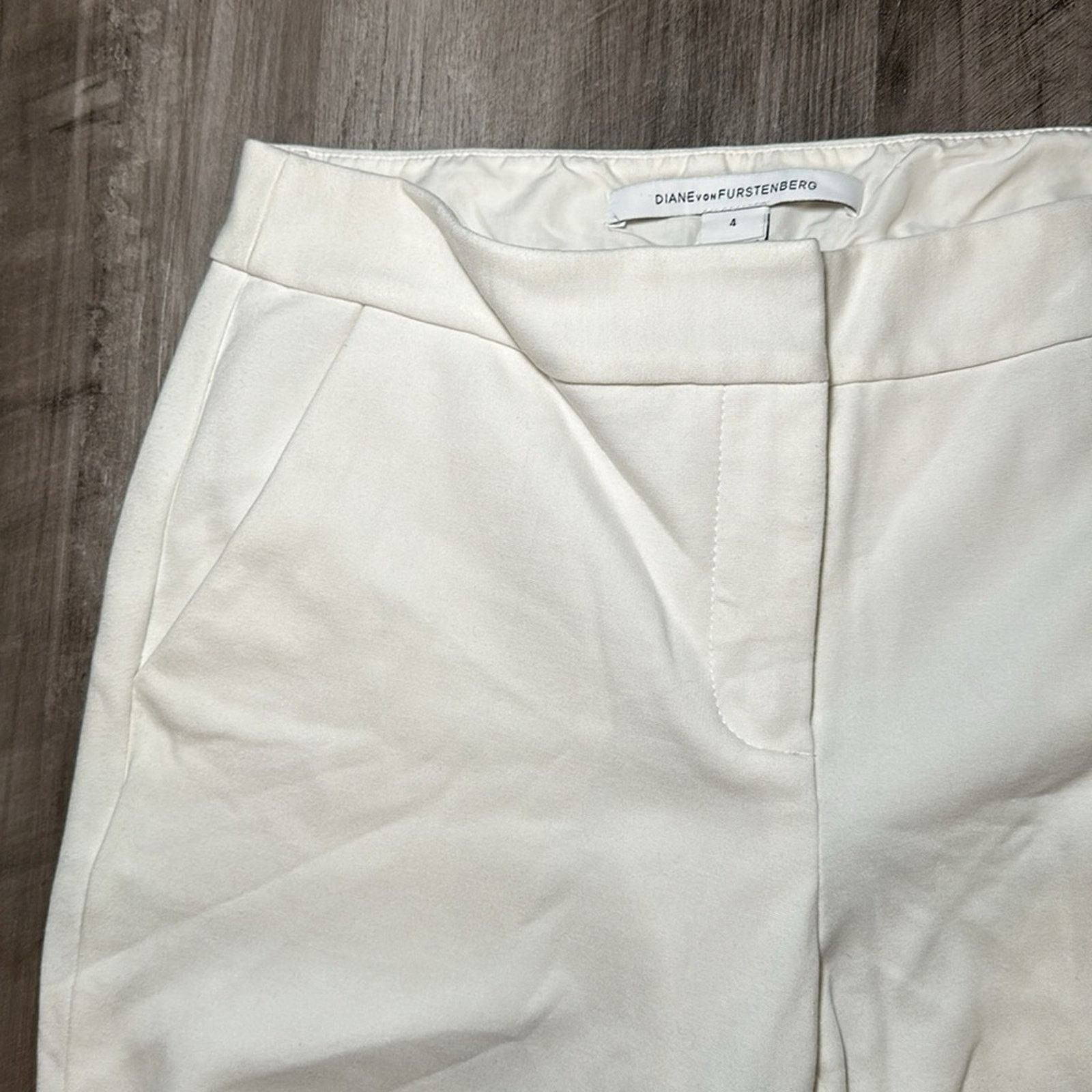 Diane von Furstenberg Diane von Furstenberg Stretch Trouser Pants - 4 Size 27" / US 4 / IT 40 - 4 Thumbnail