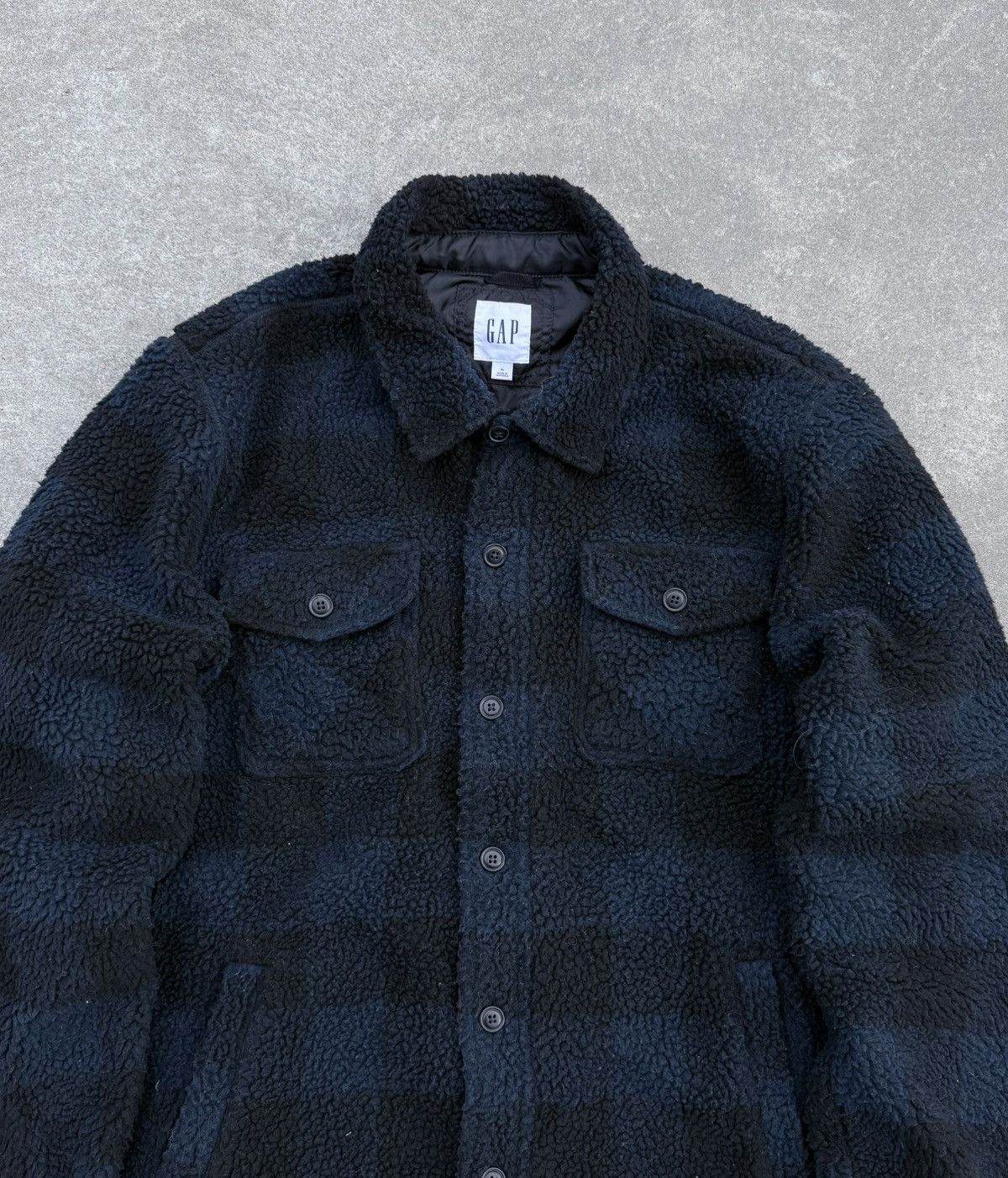 Gap × Vintage Vintage GAP luxury streetwear rare track fleece jacket Size US XL / EU 56 / 4 - 7 Thumbnail
