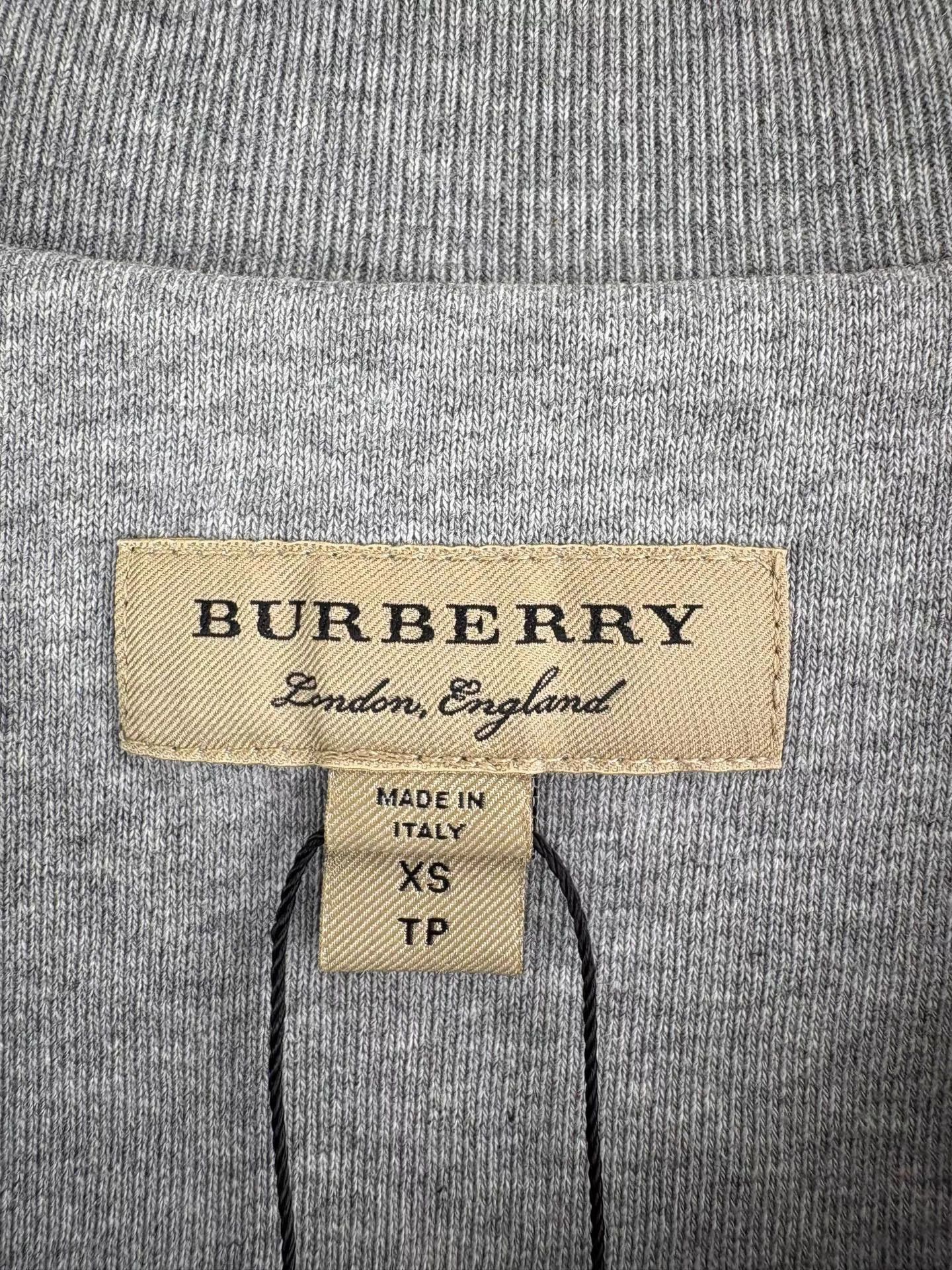 Burberry BURBERRY Grey Lace Trim Long Sleeve Sweatshirt Size XS / US 0-2 / IT 36-38 - 5 Thumbnail