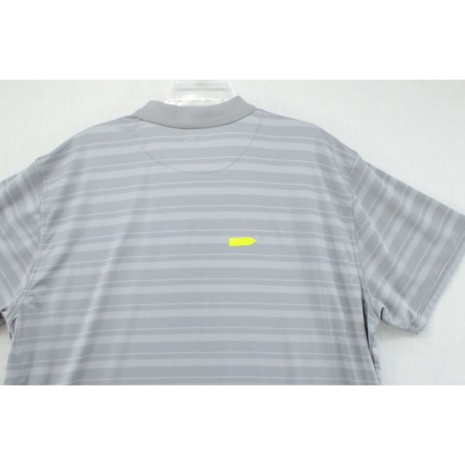 Ariat **Ariat Tek Ombre Striped Polo Shirt Men 2XL Gray Work Golf** User: **Ariat Tek Ombre Striped Polo Shirt Men's 2XL Gray Fitted Work Golf** Size US XXL / EU 58 / 5 - 3 Thumbnail