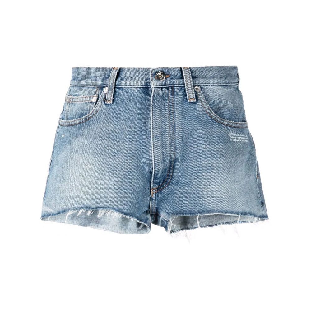 Off-White o1gr1nt0125 Corporate Short in Blue Size 27" / US 4 / IT 40 - 1 Thumbnail