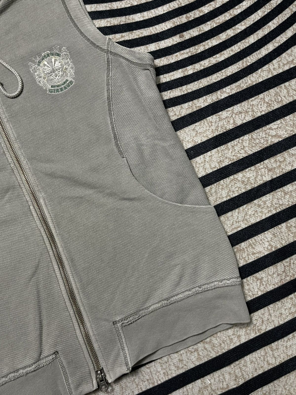 Marithe + Francois Girbaud 90s MARITHE FRANCOIS GIRBAUD SLEEVELESS ZIPPER HOODIE Size US M / EU 48-50 / 2 - 4 Thumbnail