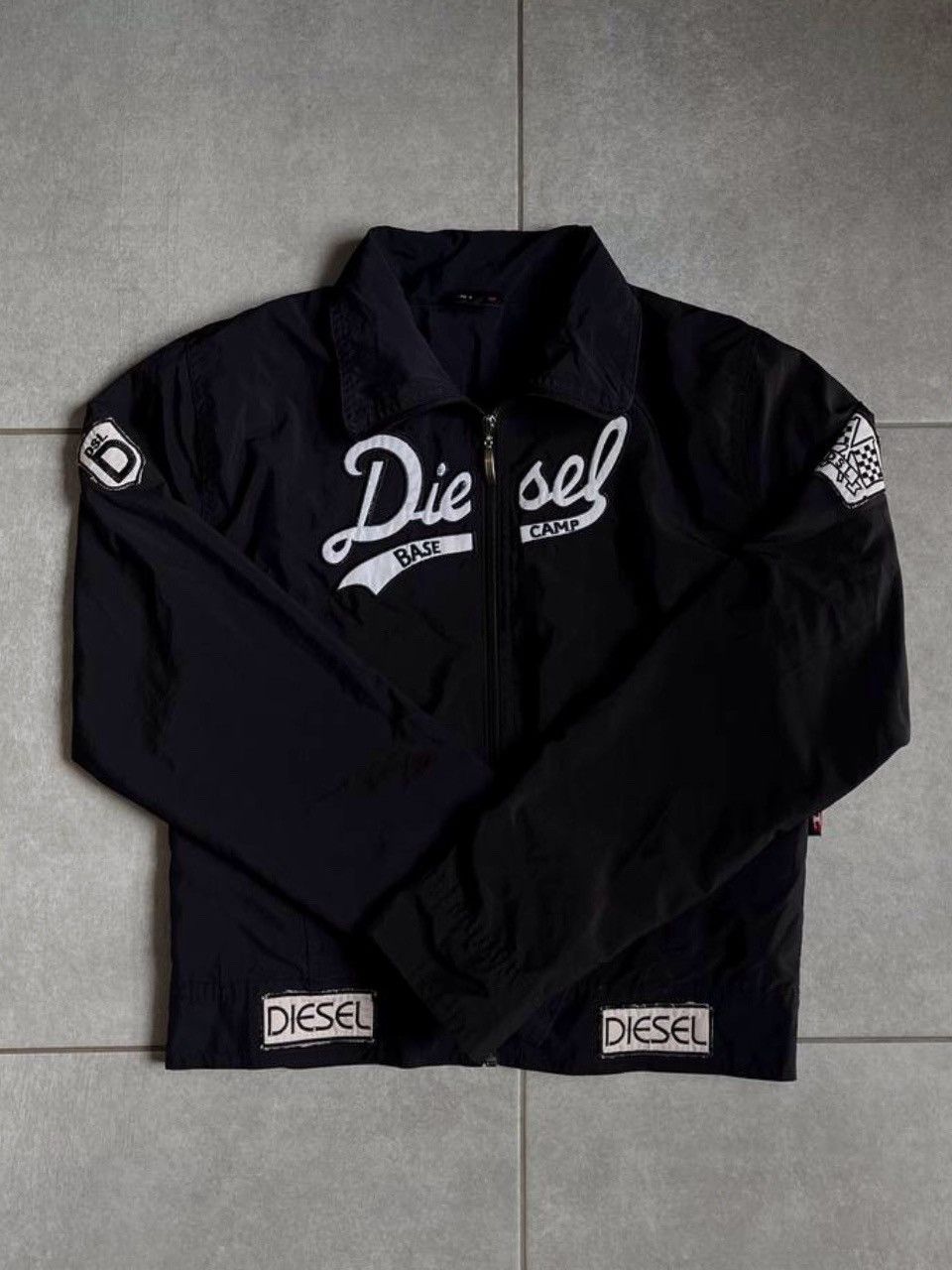 Diesel × Vintage Diesel black nylon harigton big patch logo Size US M / EU 48-50 / 2 - 1 Thumbnail
