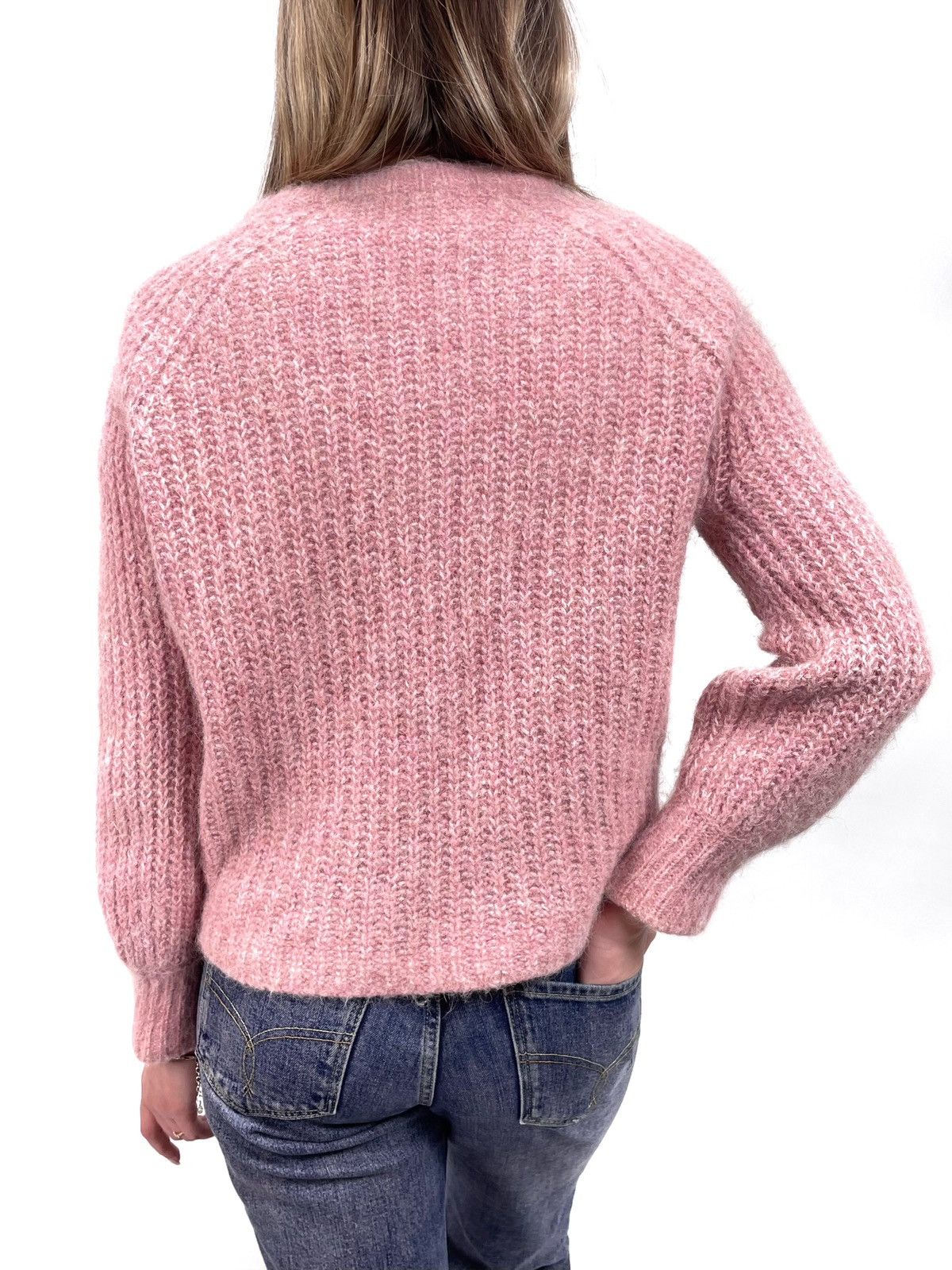 Sezane La Maille Sézane Pink Alpaca Blend Button-Up Raglan Cardigan Size XS / US 0-2 / IT 36-38 - 5 Thumbnail