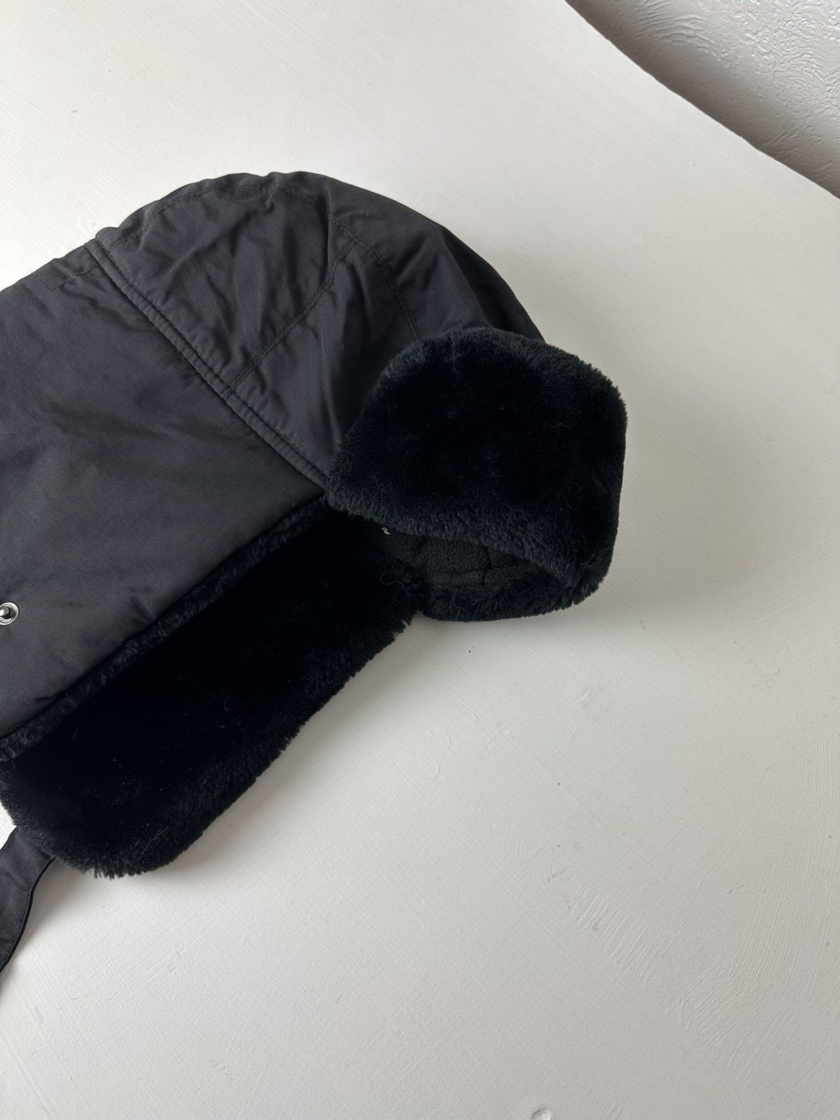 Hysteric Glamour × Vintage Crazy Y2K Mohair Fuzzy Hat Ushanka Punk Huge Size ONE SIZE - 2 Thumbnail