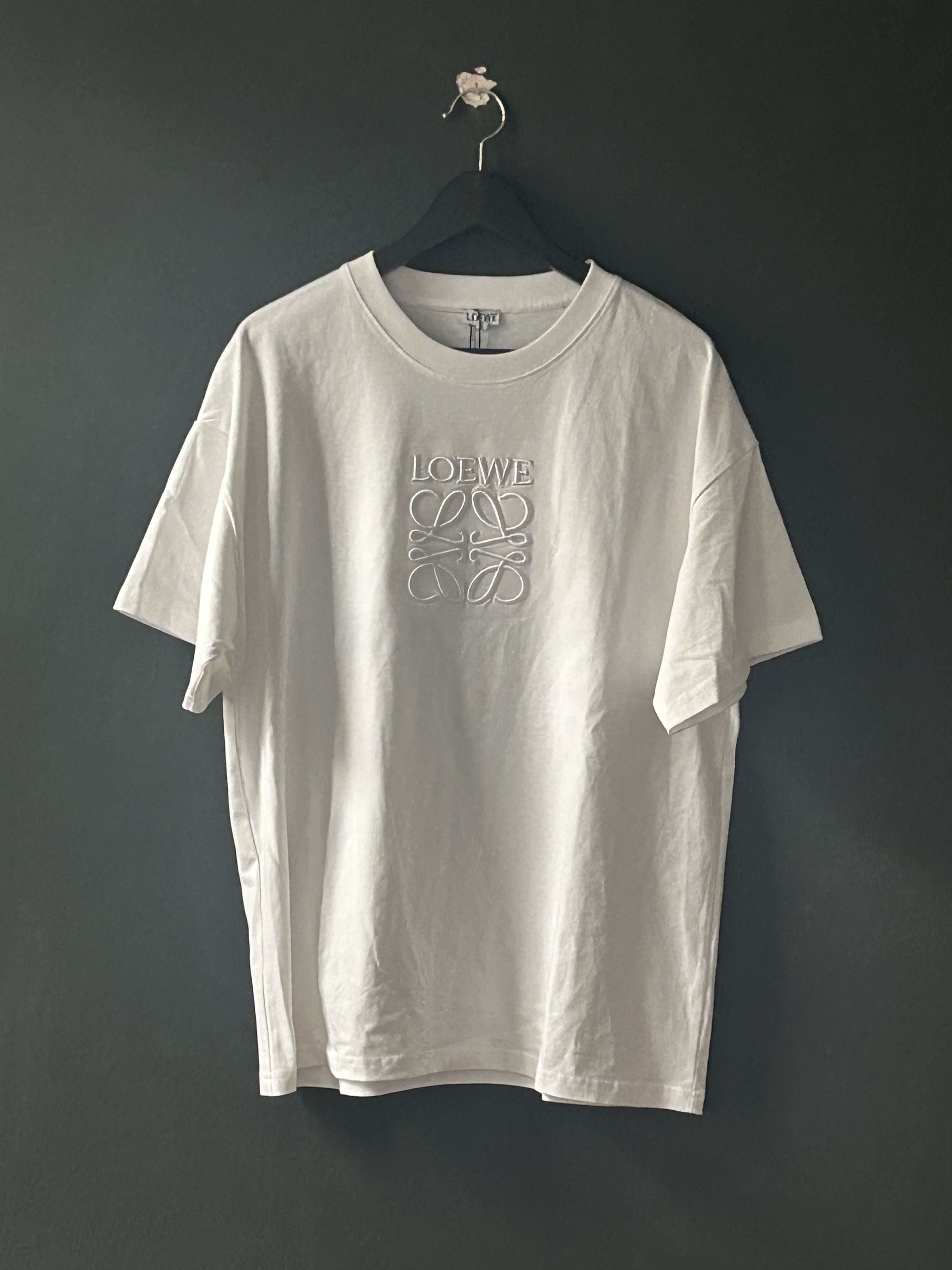 Loewe WHITE LOEWE EMBROIDED LOGO TEE Size US M / EU 48-50 / 2 - 1 Thumbnail