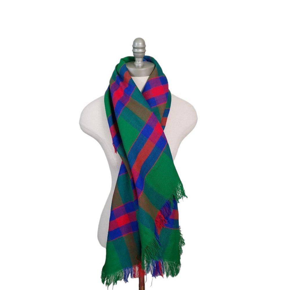 Designer CT846 Warm Red, Green Blue Shoulder Wrap-Unisex Size ONE SIZE - 3 Thumbnail