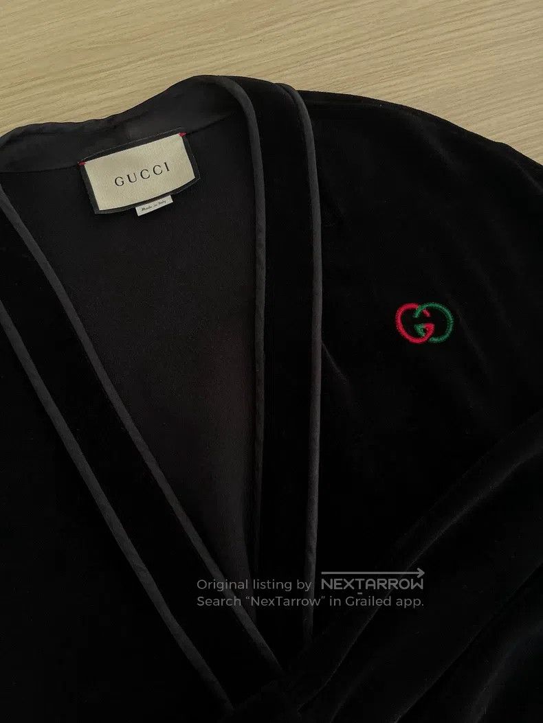 Gucci Gucci Black velvet cardigan coat Size US XXS / EU 40 - 4 Thumbnail