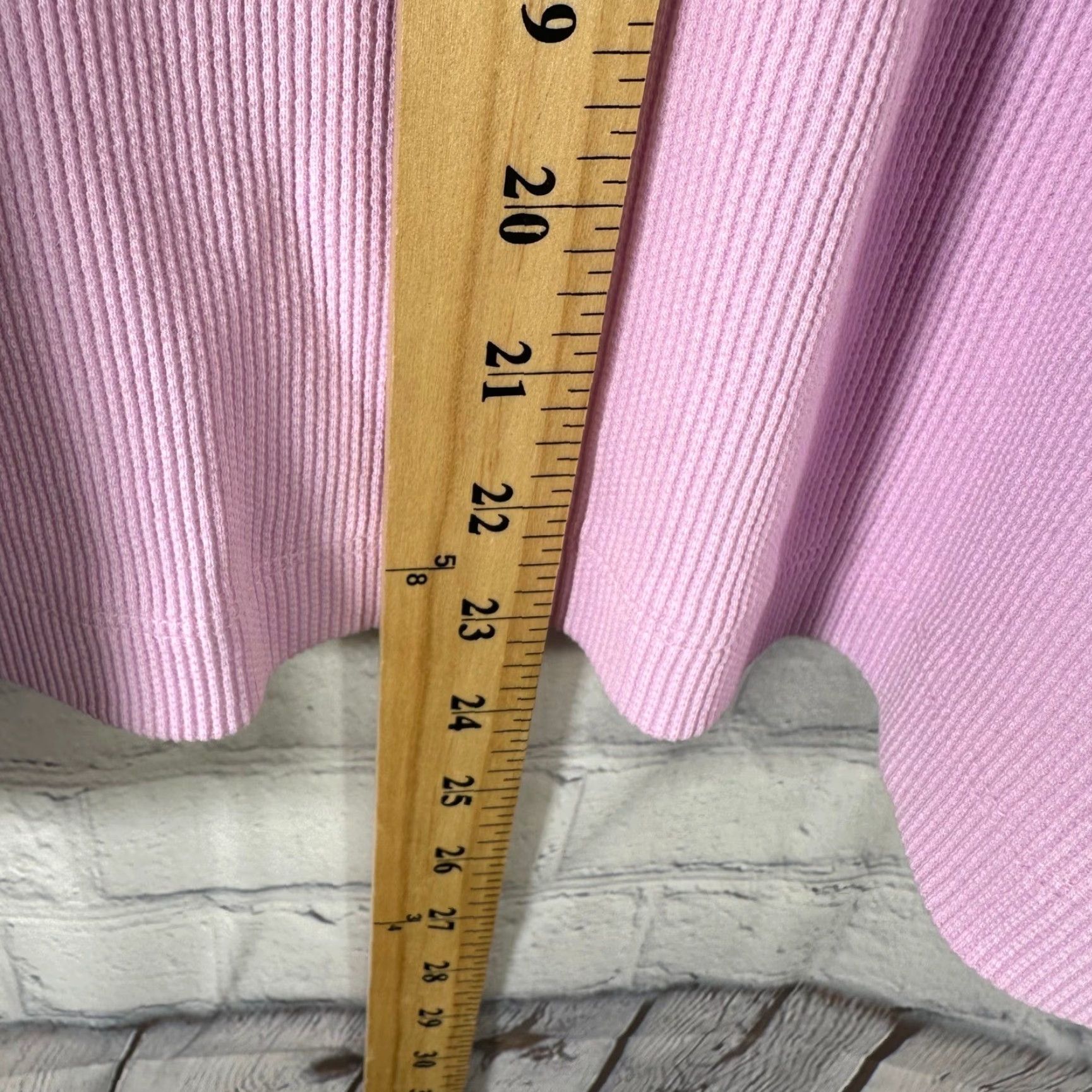 Vintage American Giant Womens Pink Ribbed Henley Long Sleeve Top Cotton Blend Size M Size M / US 6-8 / IT 42-44 - 7 Thumbnail