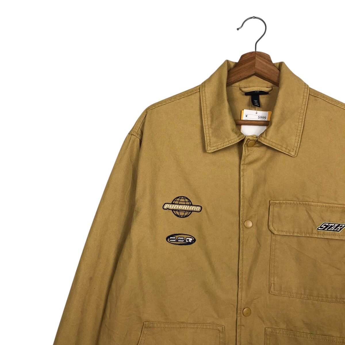 Vintage Rich Yellow Chore Work Jacket H&M Multi Pocket Issey Miyake Size US S / EU 44-46 / 1 - 8 Thumbnail