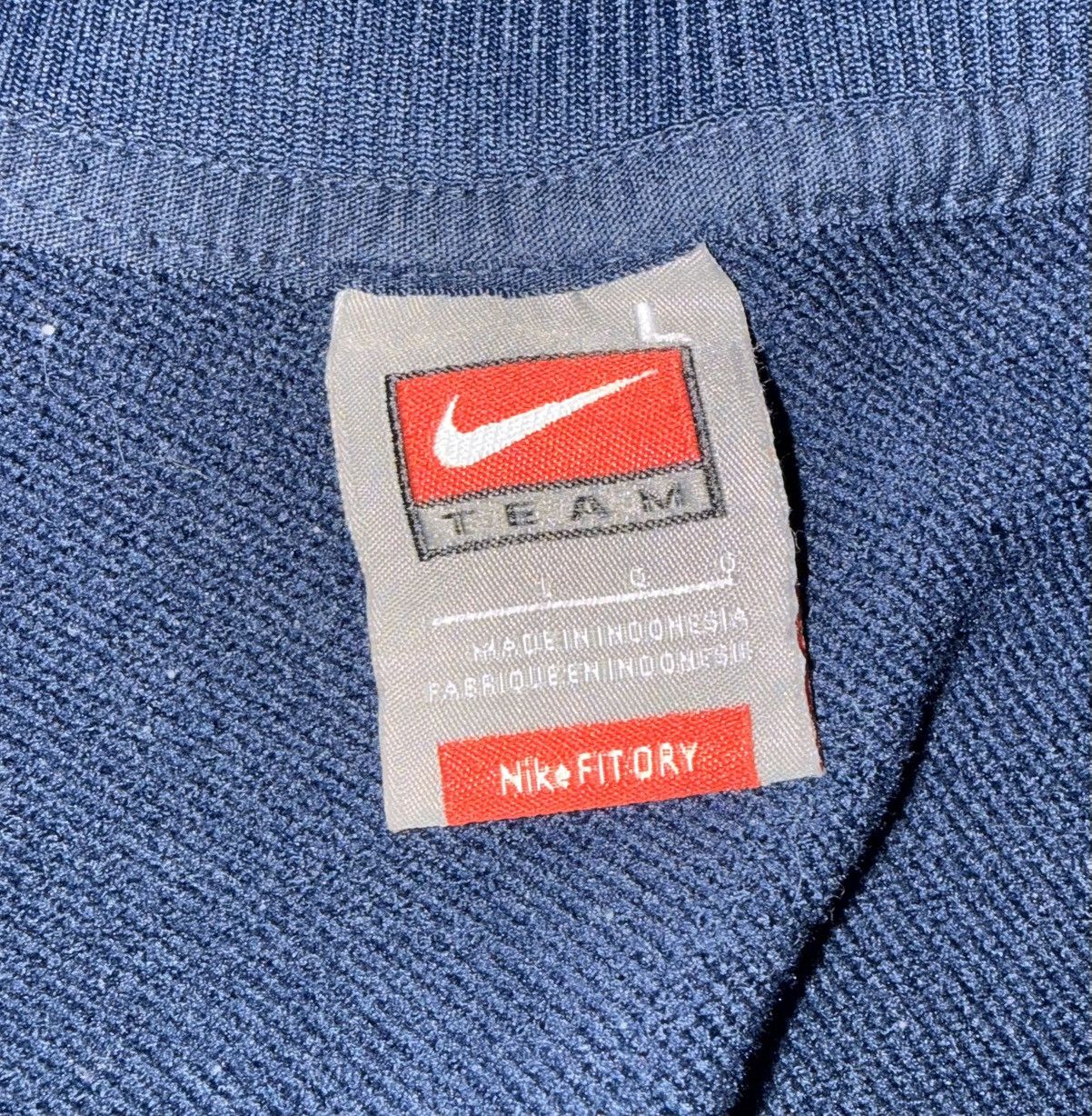 Nike Vintage Nike Navy Dark Blue Track Jacket - Unisex Size US L / EU 52-54 / 3 - 3 Thumbnail