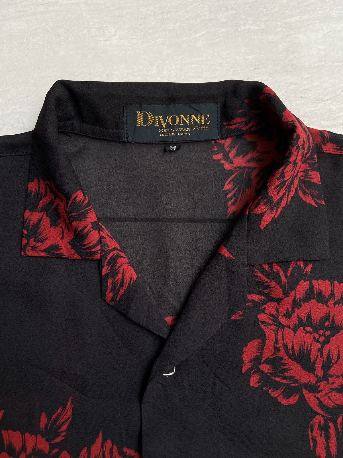 Designer × Japanese Brand DIVONNE Black Motive Shirt Size US S / EU 44-46 / 1 - 11 Thumbnail