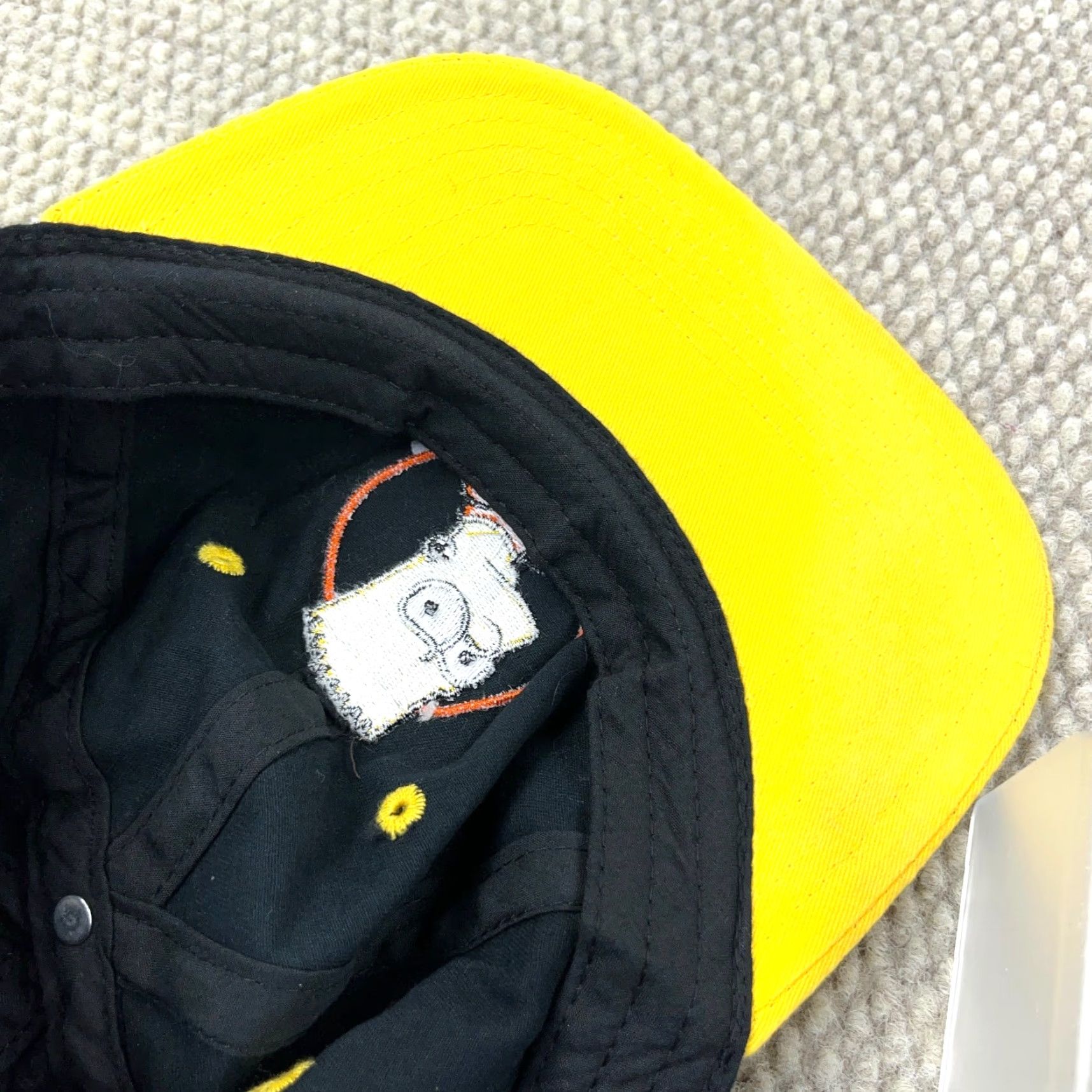 Mad Engine The Simpsons Snapback Hat Cap Bart Simpson Black Yellow Mad Engine Retro Adult Size ONE SIZE - 6 Thumbnail