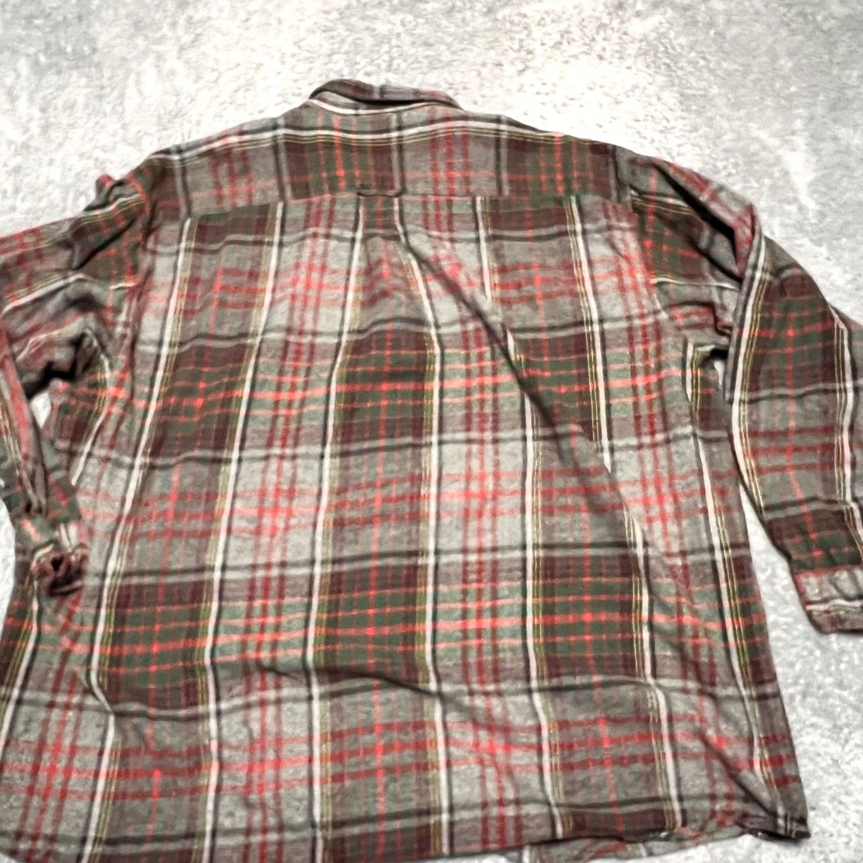 Vintage VINTAGE Red Head Flannel Shirt Mens 4XL Plaid Green Red Button Hunting Mens Size US XXL / EU 58 / 5 - 3 Thumbnail