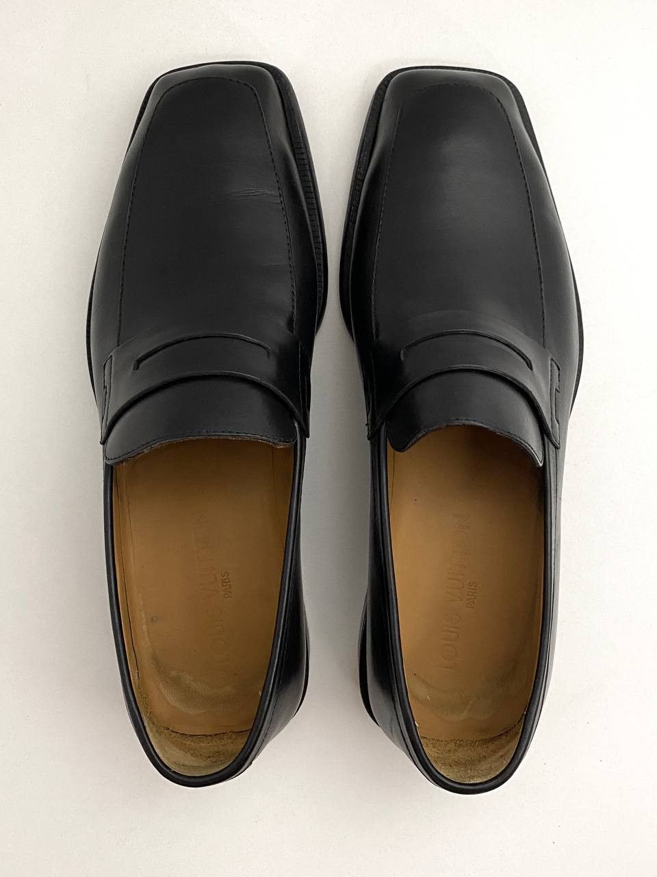 Louis Vuitton Louis Vuitton LV Black Leather Classic Loafer Dress Shoes Size US 9.5 / EU 42-43 - 8 Thumbnail