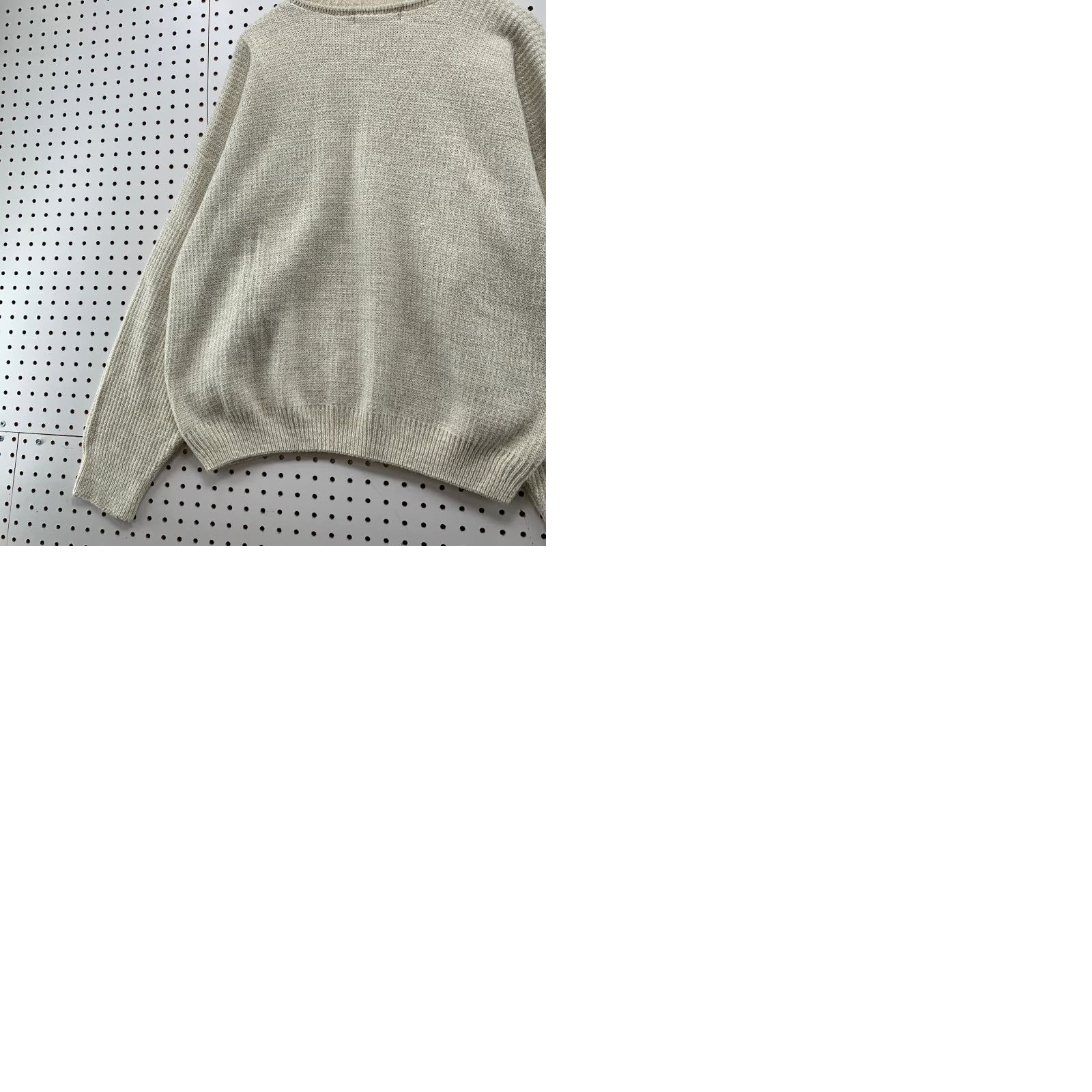 Vintage VINTAGE David Taylor Sweater Mens XLT XL Tall Beige Knit Grandpa Dad USA Crew Neck Pullover Winter Fall Beige 90s Dad Mens Size US XL / EU 56 / 4 - 9 Thumbnail