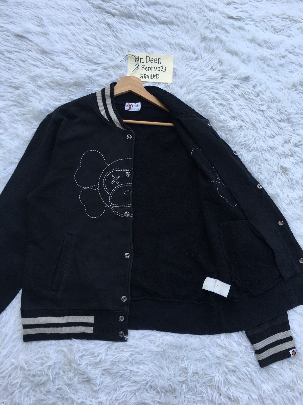 Bape × Kaws Bape x Kaws Baby Milo Varsity Jacket Size US S / EU 44-46 / 1 - 9 Thumbnail