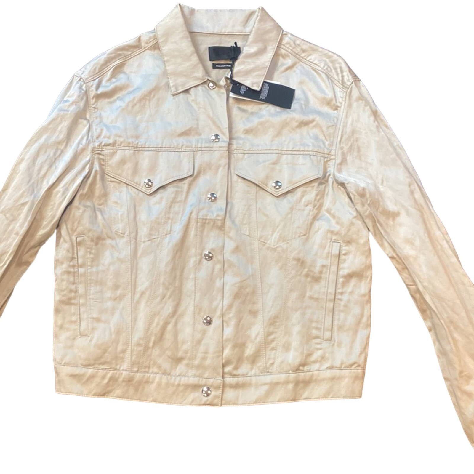 Rta RtA Erika buttoned boyfriend jacket S Ivory Shine Size S / US 4 / IT 40 - 4 Thumbnail