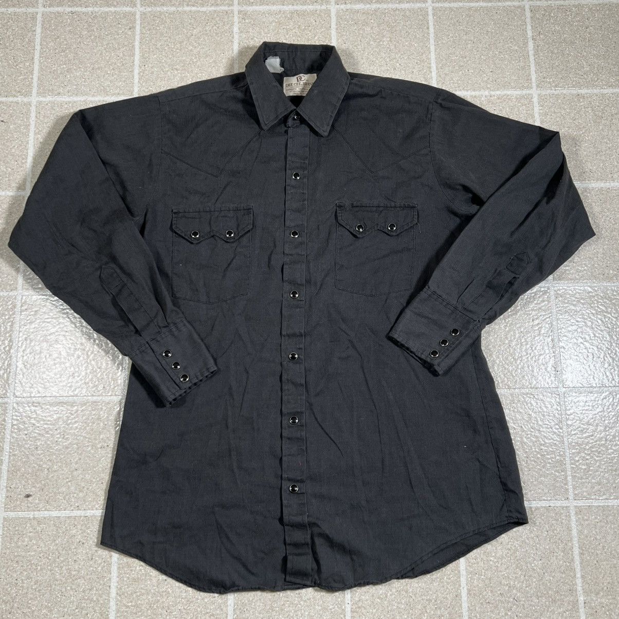 Other Dee Cee Brand Authentic Western Wear Pearl Snap Black Shirt Size US M / EU 48-50 / 2 - 1 Thumbnail