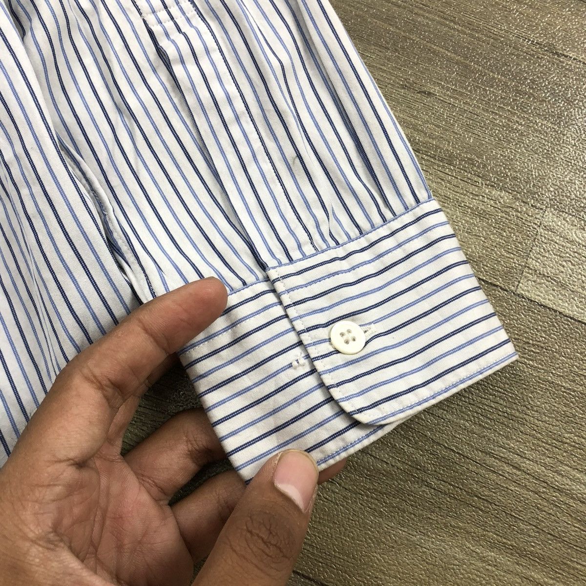 Comme des Garcons Homme Deux AW11 Comme des Garcons Homme Deux CDG Striped Shirt Designer Size US S / EU 44-46 / 1 - 15 Thumbnail