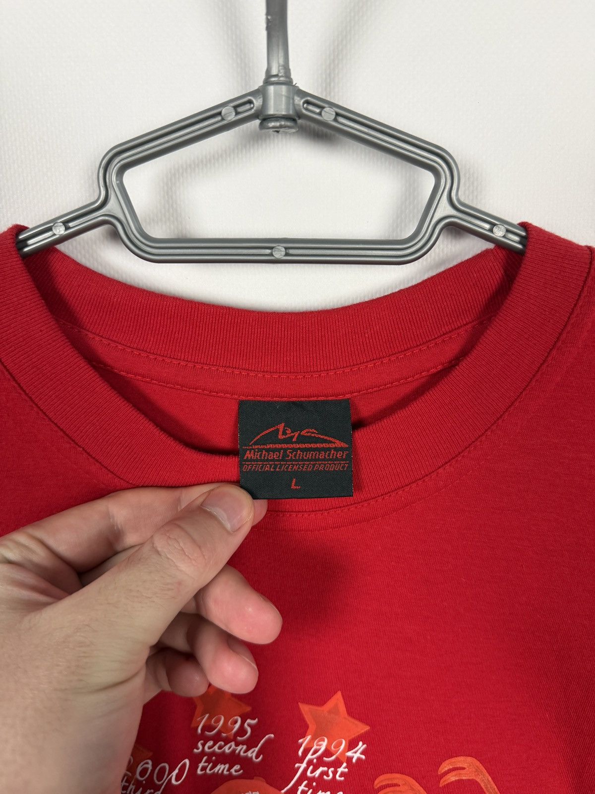Formula 1 Michael Schumacher Pulse Passion F1 Time Champion Racing Tee Size US L / EU 52-54 / 3 - 7 Thumbnail