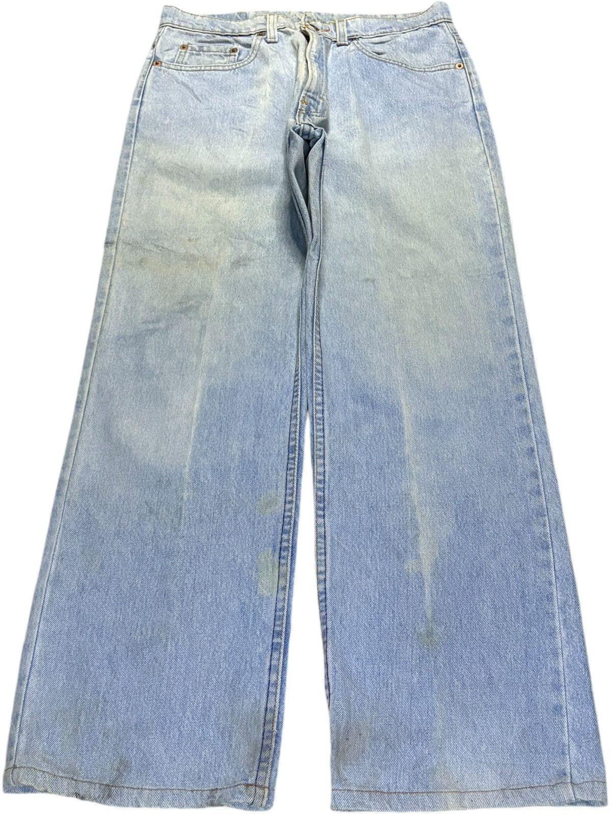 Levi's SALES🔥Vintage 90s Levis 520 Mud Wash Light Blue Baggy Jeans Size US 30 / EU 46 - 1 Thumbnail