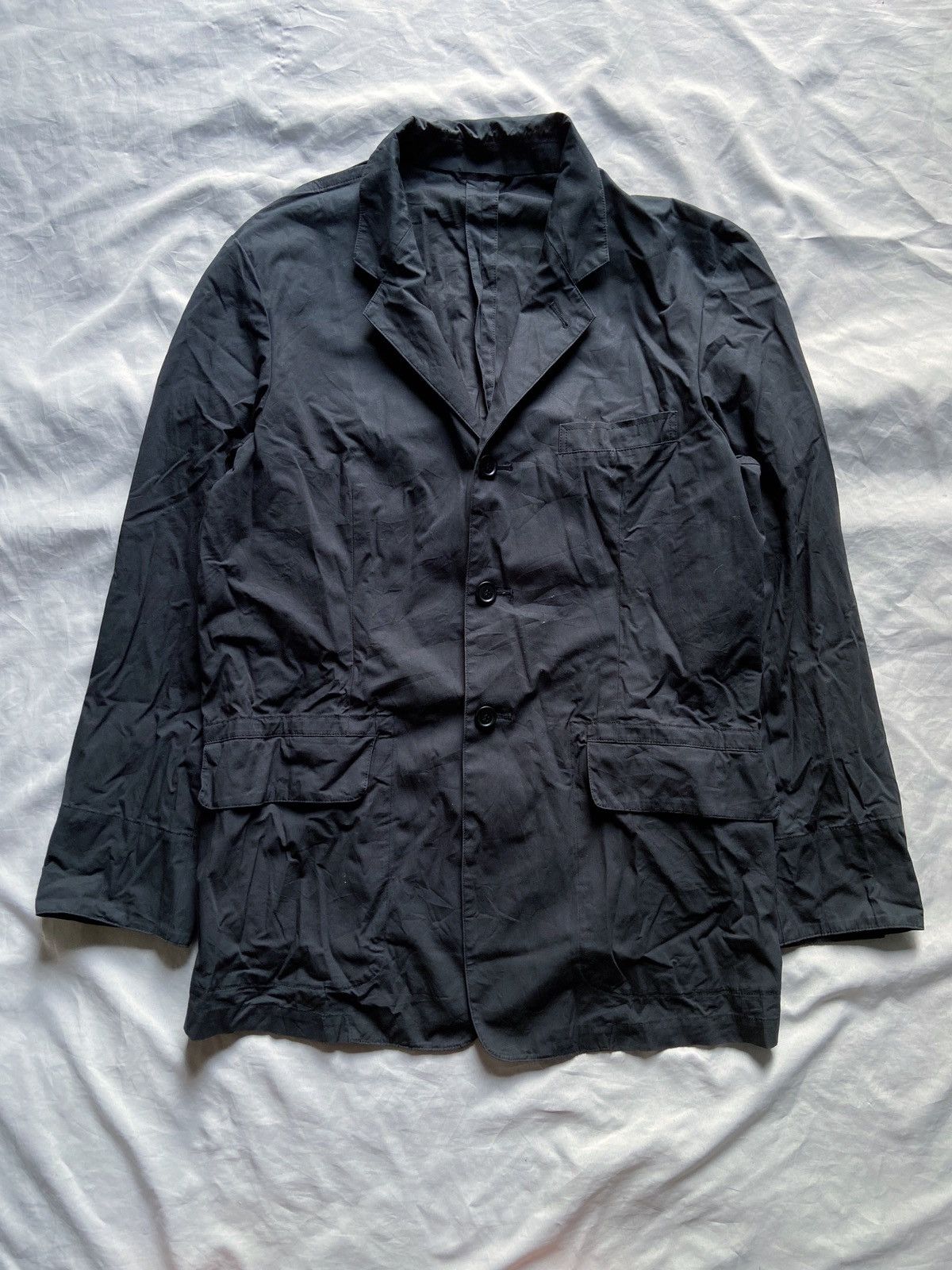Yohji Yamamoto YOHJI YAMAMOTO ARCHIVE CASUAL BLAZER JACKET STYLE Size US L / EU 52-54 / 3 - 3 Thumbnail