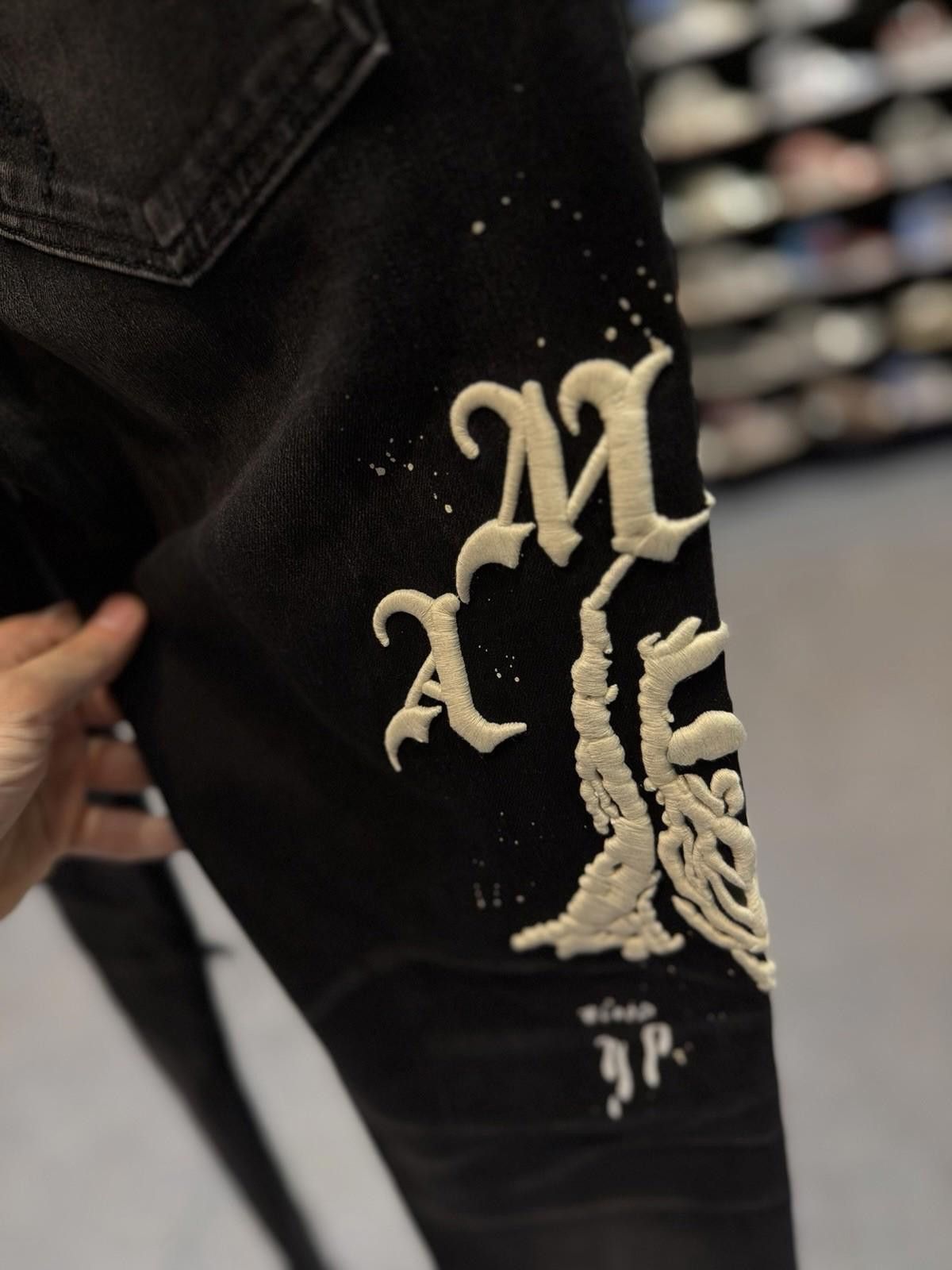 Amiri Size 32 - Amiri Wes Lang Patch Jeans 100% Authentic NEW Size US 32 / EU 48 - 12 Thumbnail