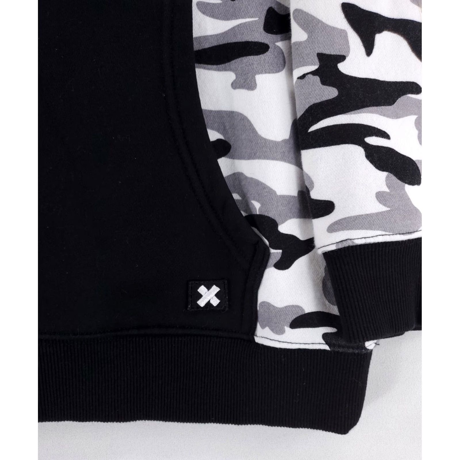 Vintage Sam & Colby XPLR Camo Hoodie Sweatshirt Black White Long Sleeve Mens M Size US M / EU 48-50 / 2 - 2 Thumbnail