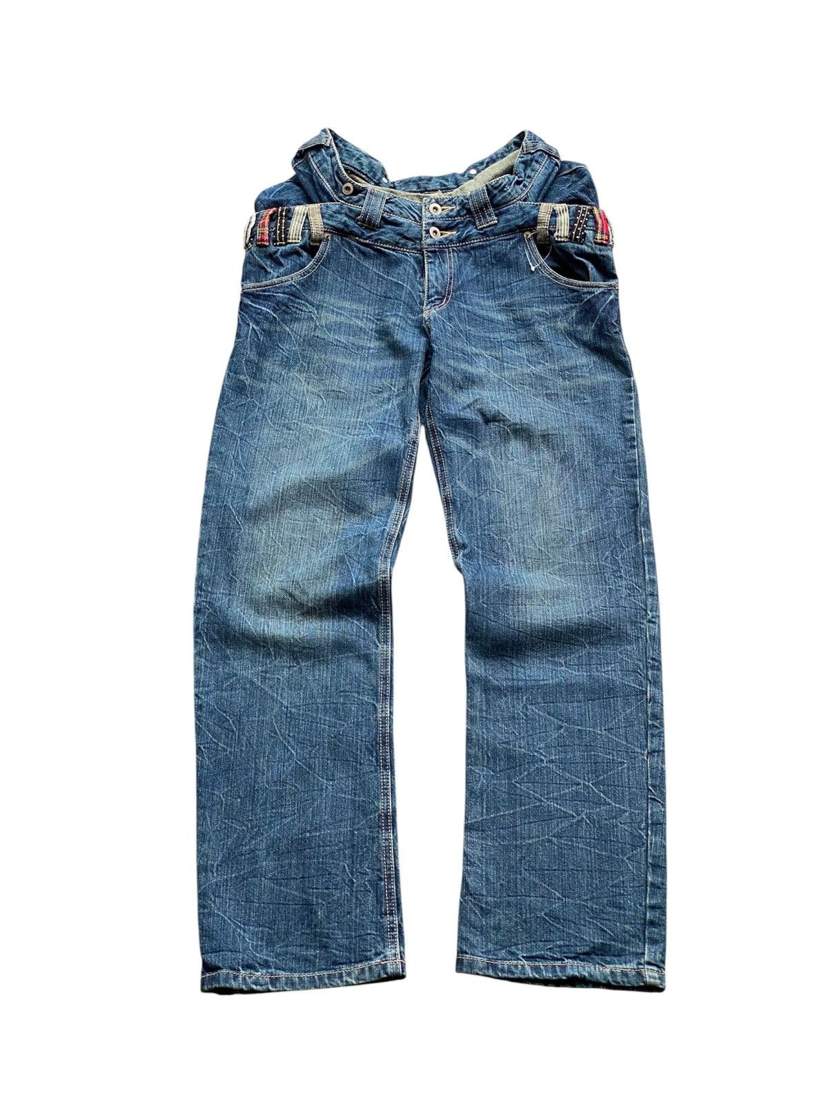 Japanese Brand JAPANESE BRAND DOUBLE WAIST WHISKER Size US 32 / EU 48 - 1 Thumbnail