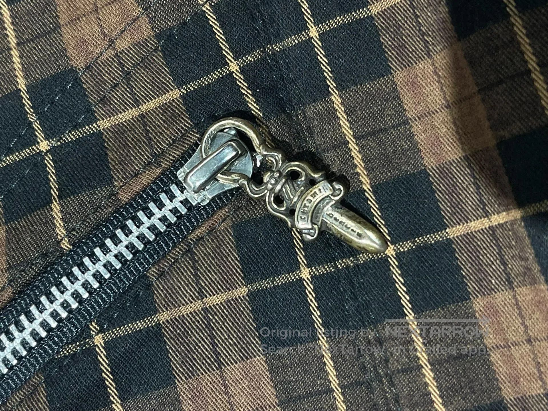 Chrome Hearts Chrome Hearts Brown Sheepskin Patchwork Plaid Shirt. Size US L / EU 52-54 / 3 - 6 Thumbnail