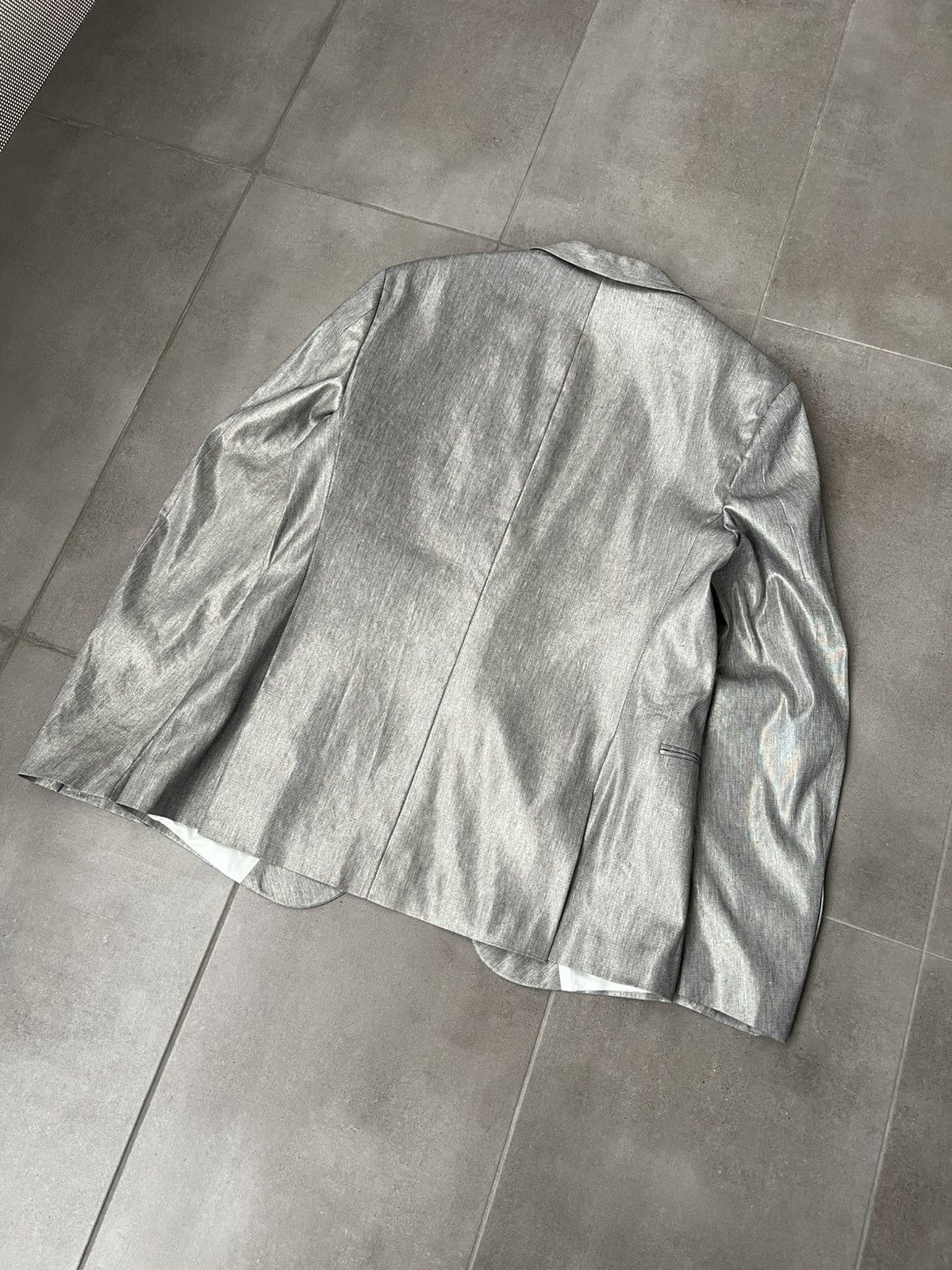 DRYKORN !DS! SS23 Drykorn Foil Gray Blazer Jacket Size US M / EU 48-50 / 2 - 9 Thumbnail