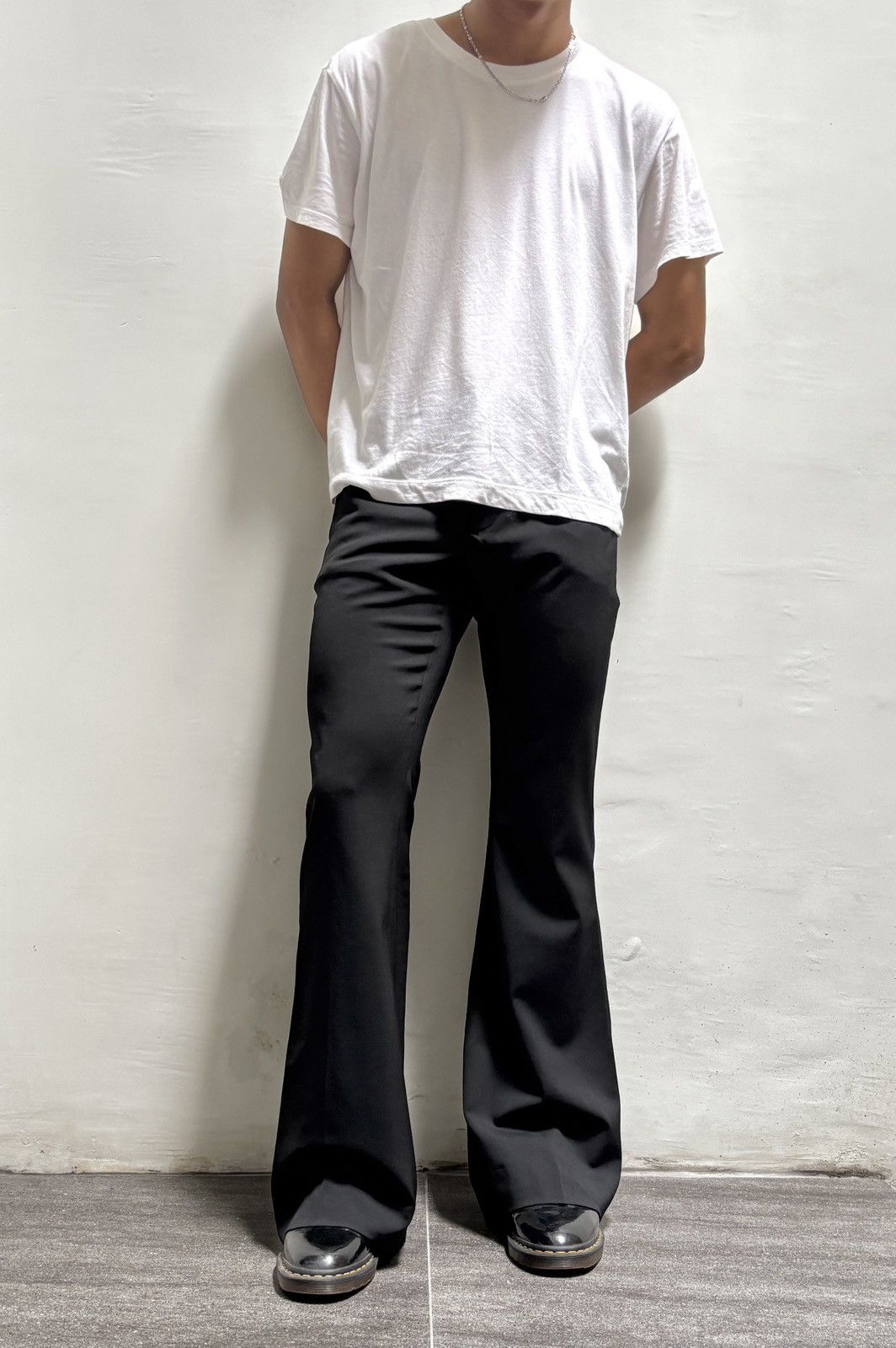 Gucci 2000s Super Flared Wool Trousers Size US 29 - 1 Thumbnail