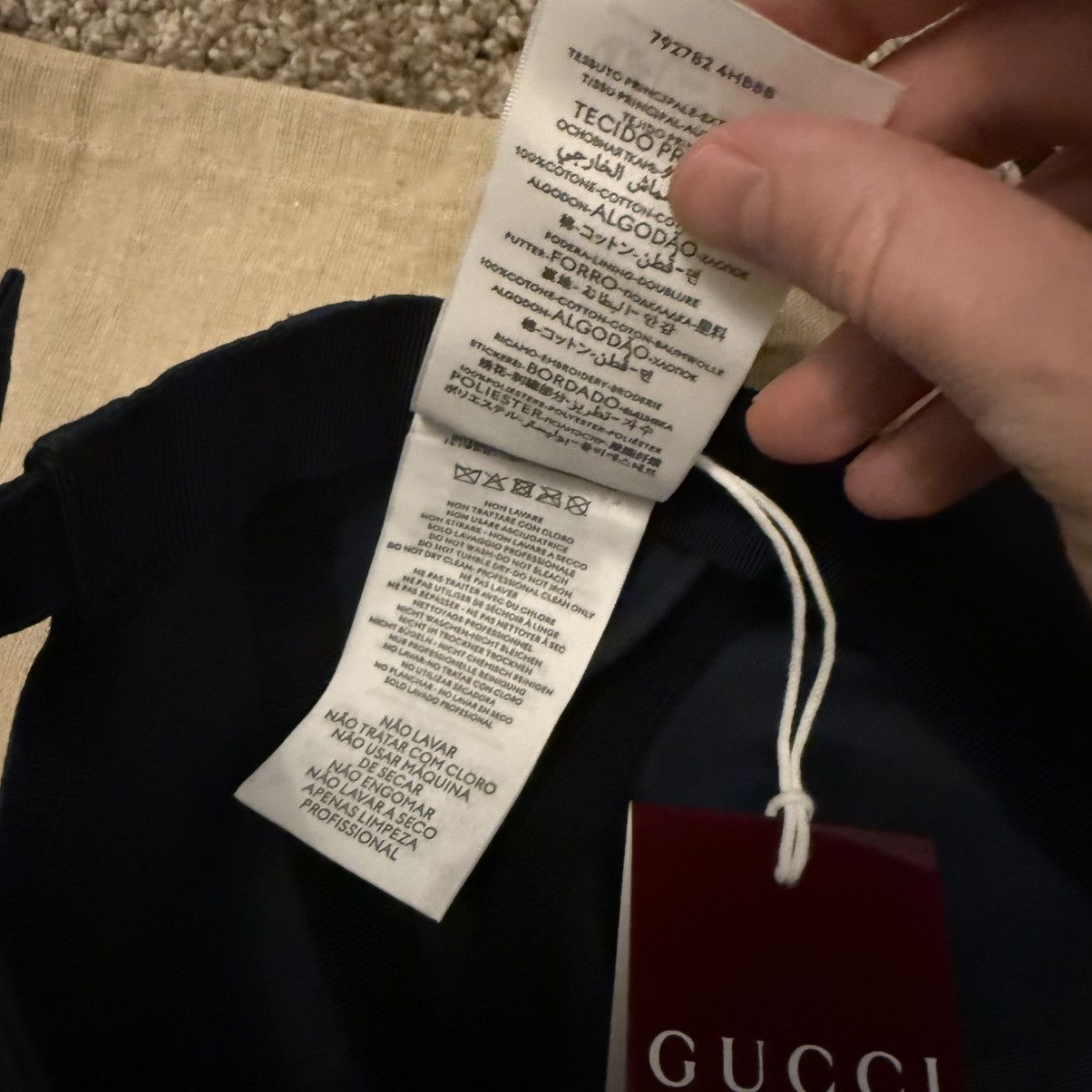 Gucci Gucci baseball cap hat size M GG logo embroidery emblem logo Size ONE SIZE - 7 Thumbnail