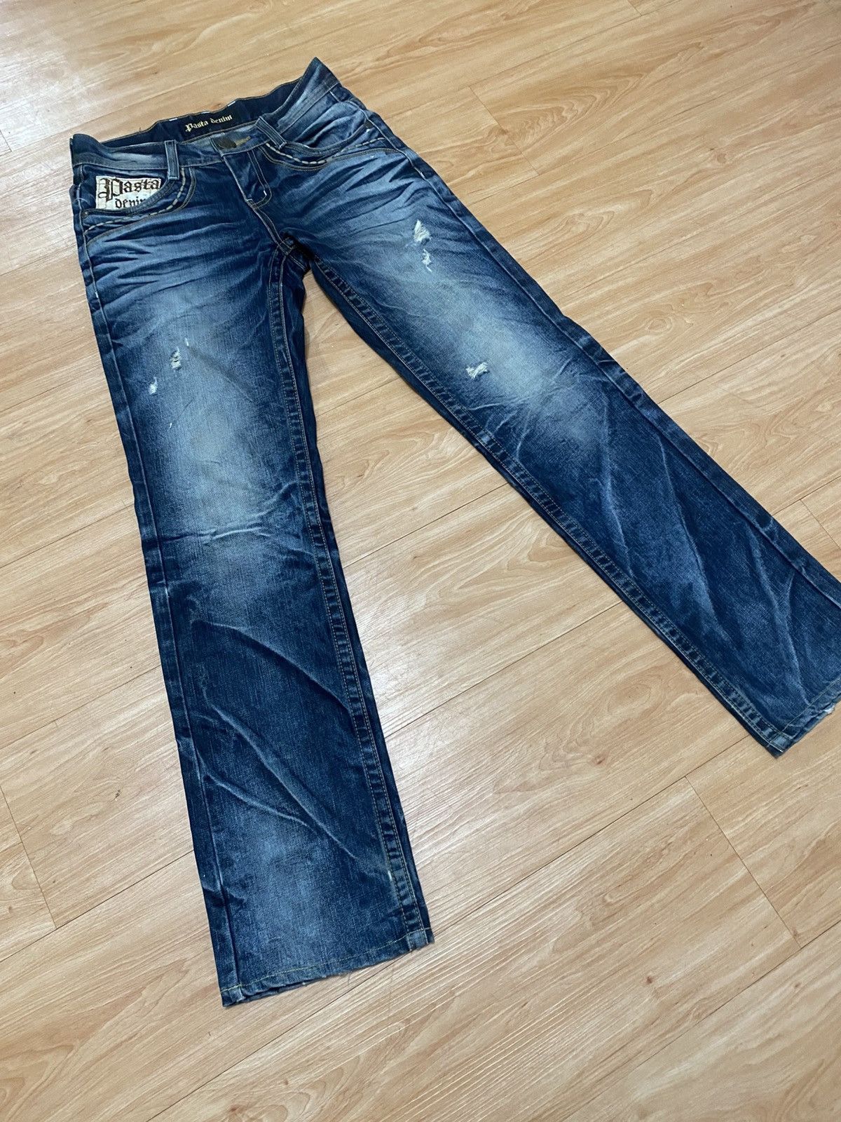 GOSTAR DE FUGA × If Six Was Nine × Seditionaries Japanase punk pasta denim straigh cut acid wash LGB style Size US 31 - 3 Thumbnail