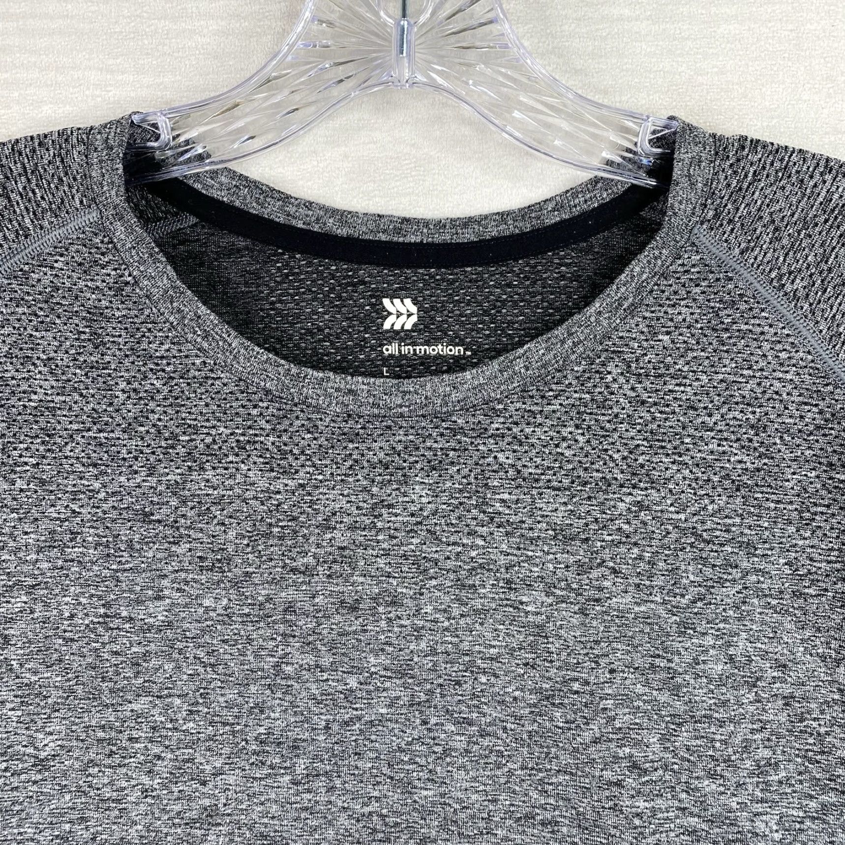 Vintage All In Motion Tee Shirt Mens L Gray Vented Short Sleeve Knit Size US L / EU 52-54 / 3 - 2 Thumbnail