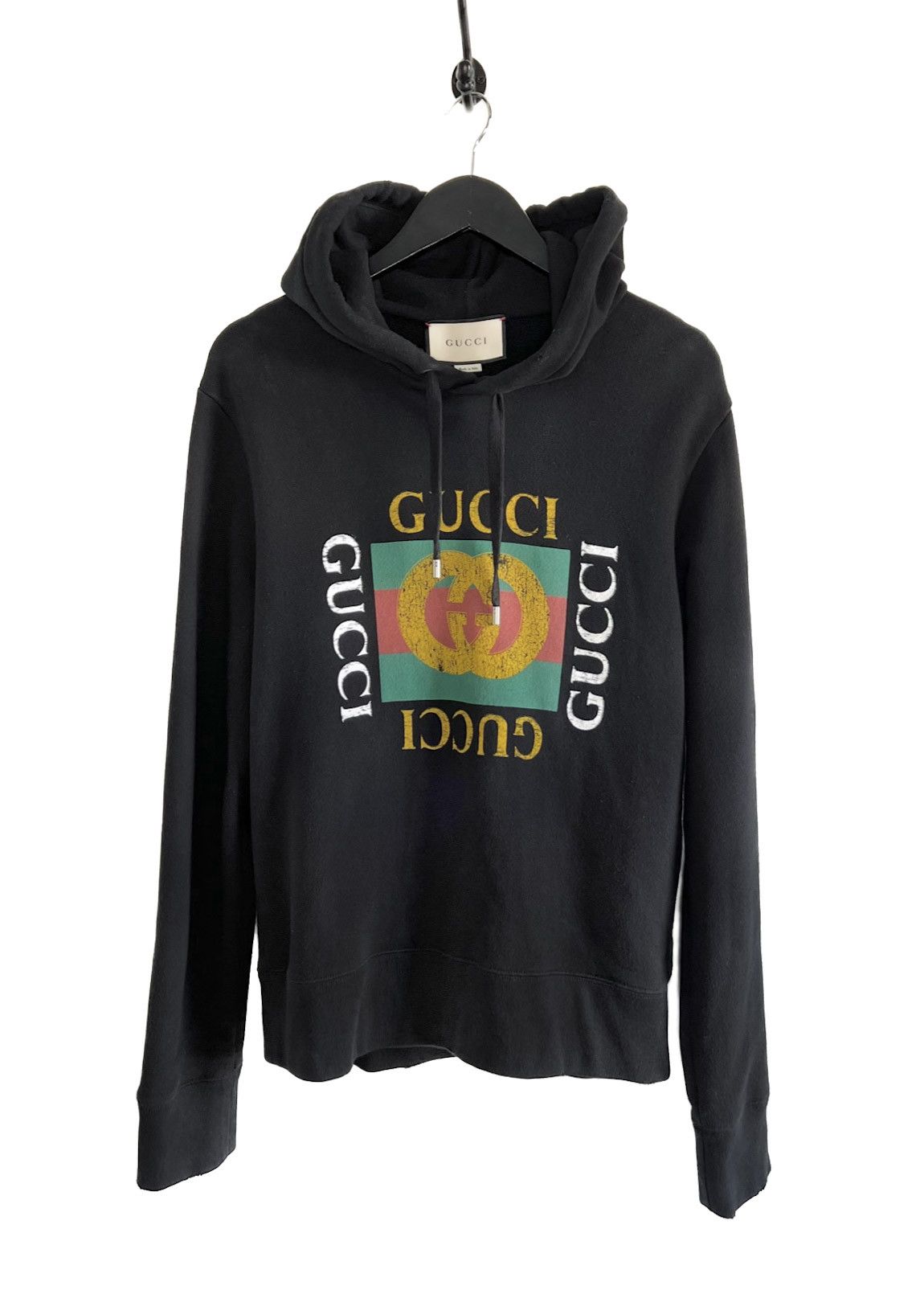Gucci Gucci "Fake Logo" GG Black Oversized Hoodie Size US XS / EU 42 / 0 - 1 Thumbnail