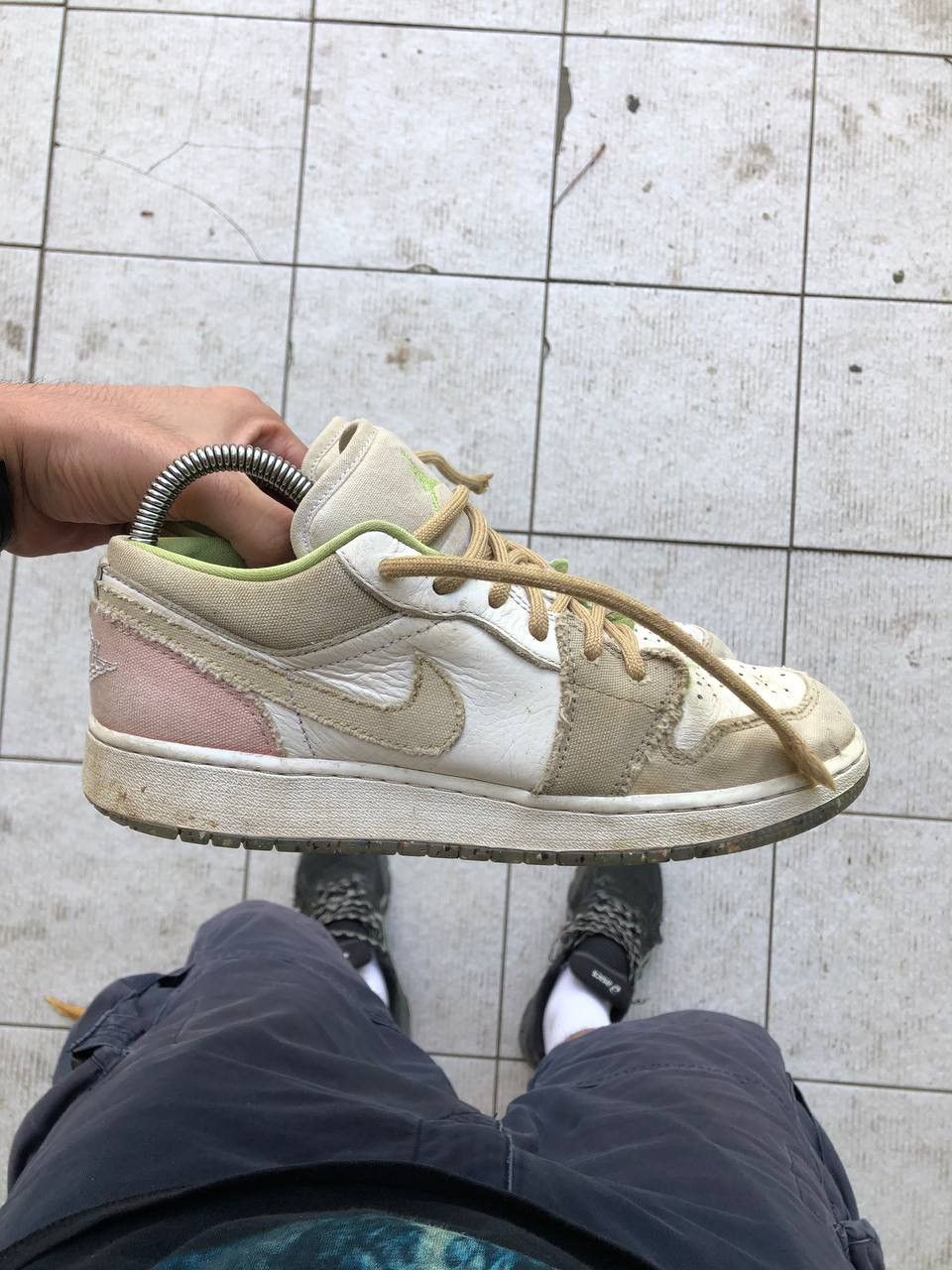 Jordan Brand × Nike VERY RARE NIKE JORDAN 1 LOW RECYCLED SNEAKERS JAPAN STYLE Size US 6.5 / EU 39-40 - 5 Thumbnail