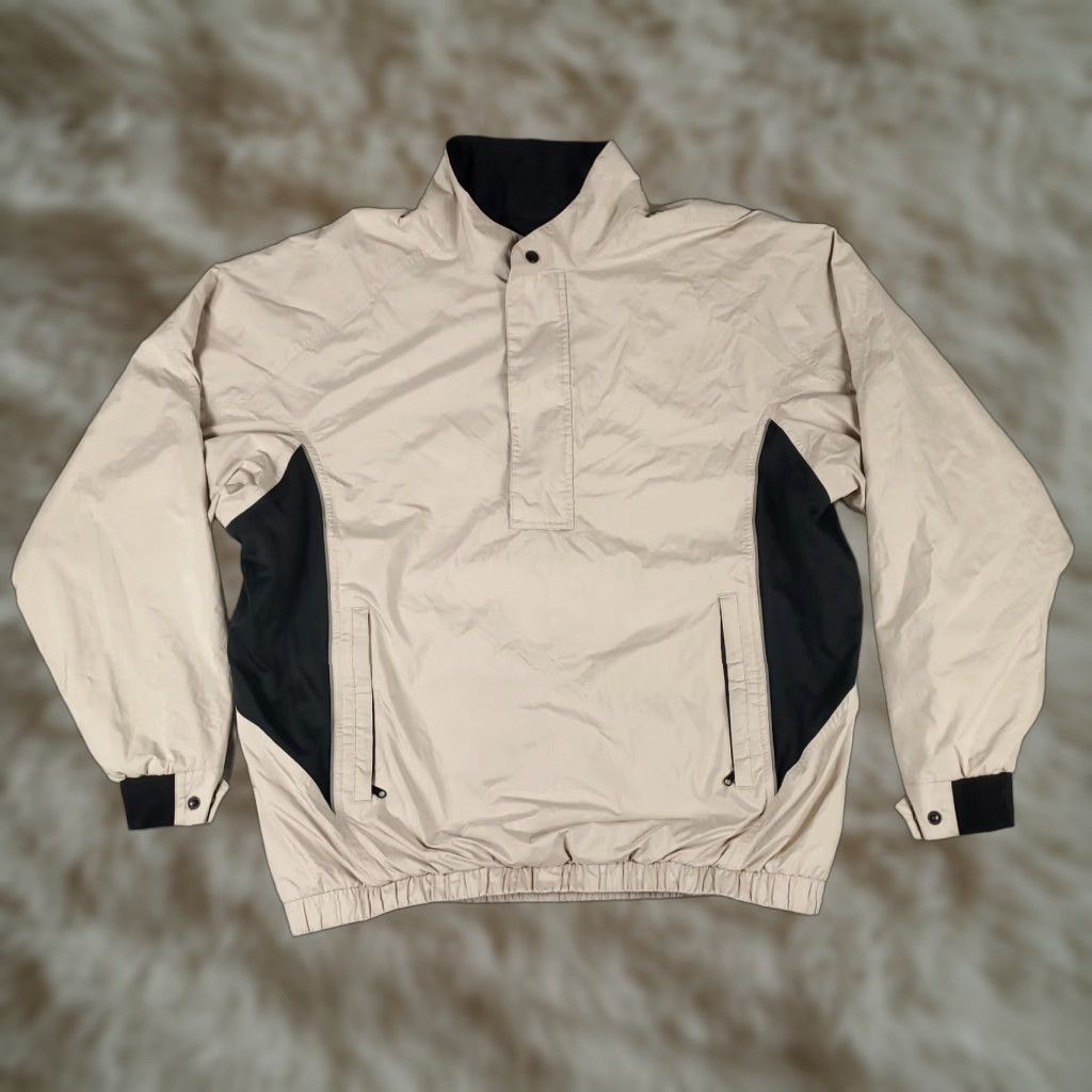 Footjoy FootJoy Jacket FJ Windbreaker Mens Size Large Beige Pockets 1/4 Zip Pullover Size US L / EU 52-54 / 3 - 1 Thumbnail