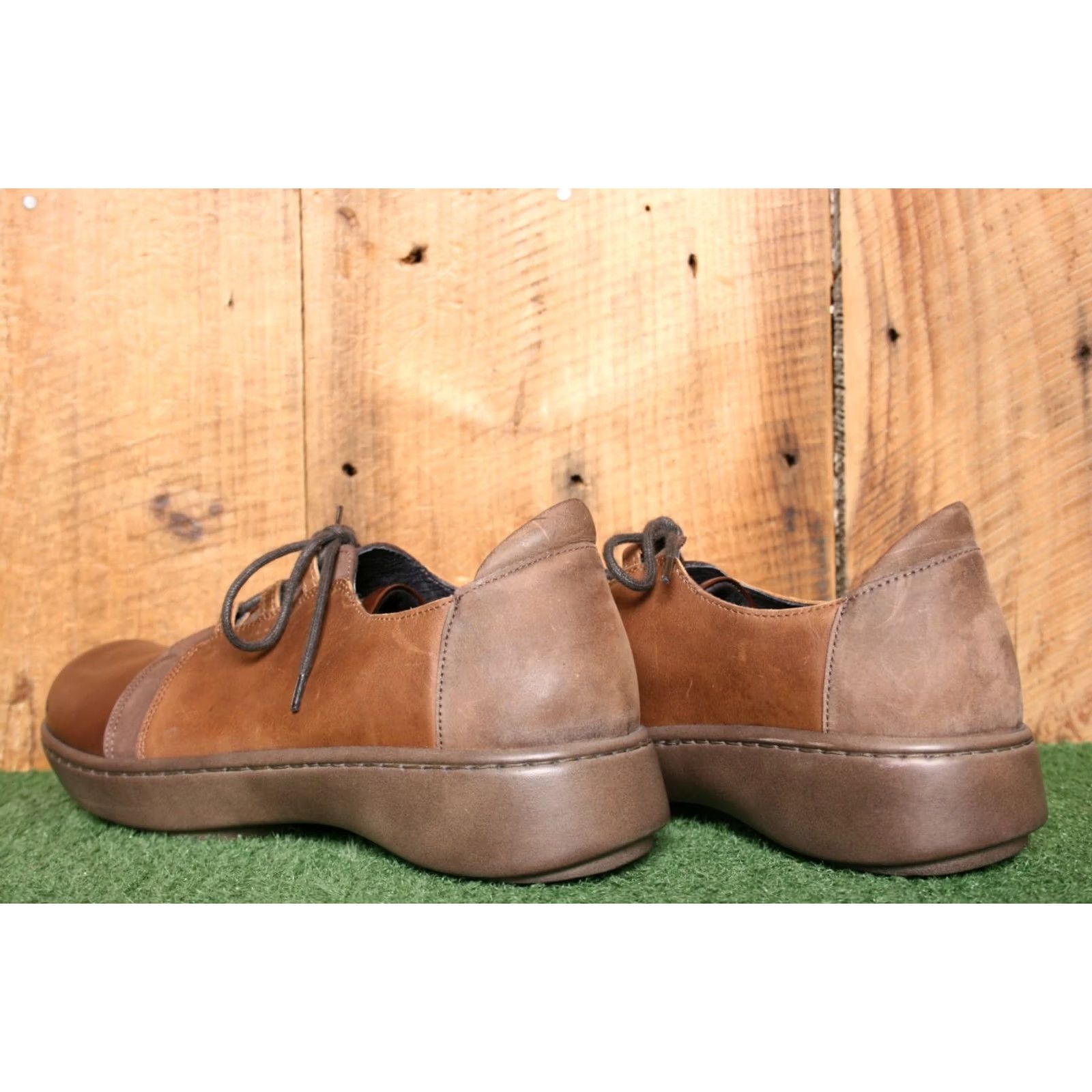 Vintage NAOT Riviera Brown Leather Oxford Womens US 10 EUR 41 Casual Lace Up Shoes Size ONE SIZE - 3 Thumbnail