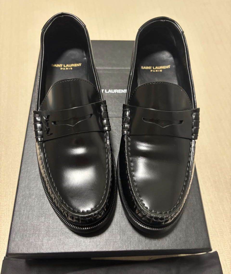 Saint Laurent Paris Saint Laurent Leather Loafers Size US 7 / IT 37 - 2 Thumbnail