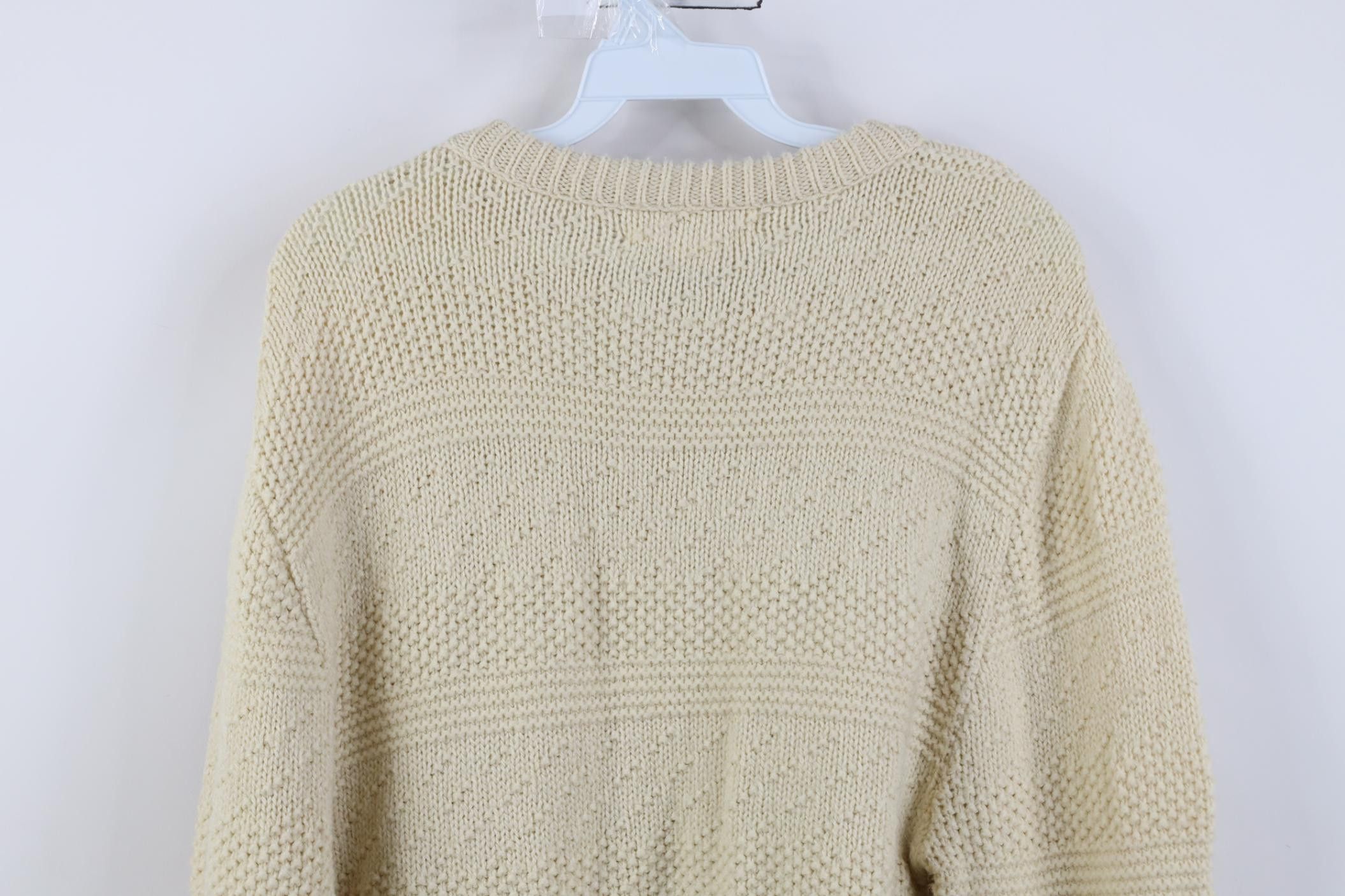 Vintage Vintage 90s Streetwear Ribbed Knit Crewneck Sweater USA Size US M / EU 48-50 / 2 - 8 Thumbnail