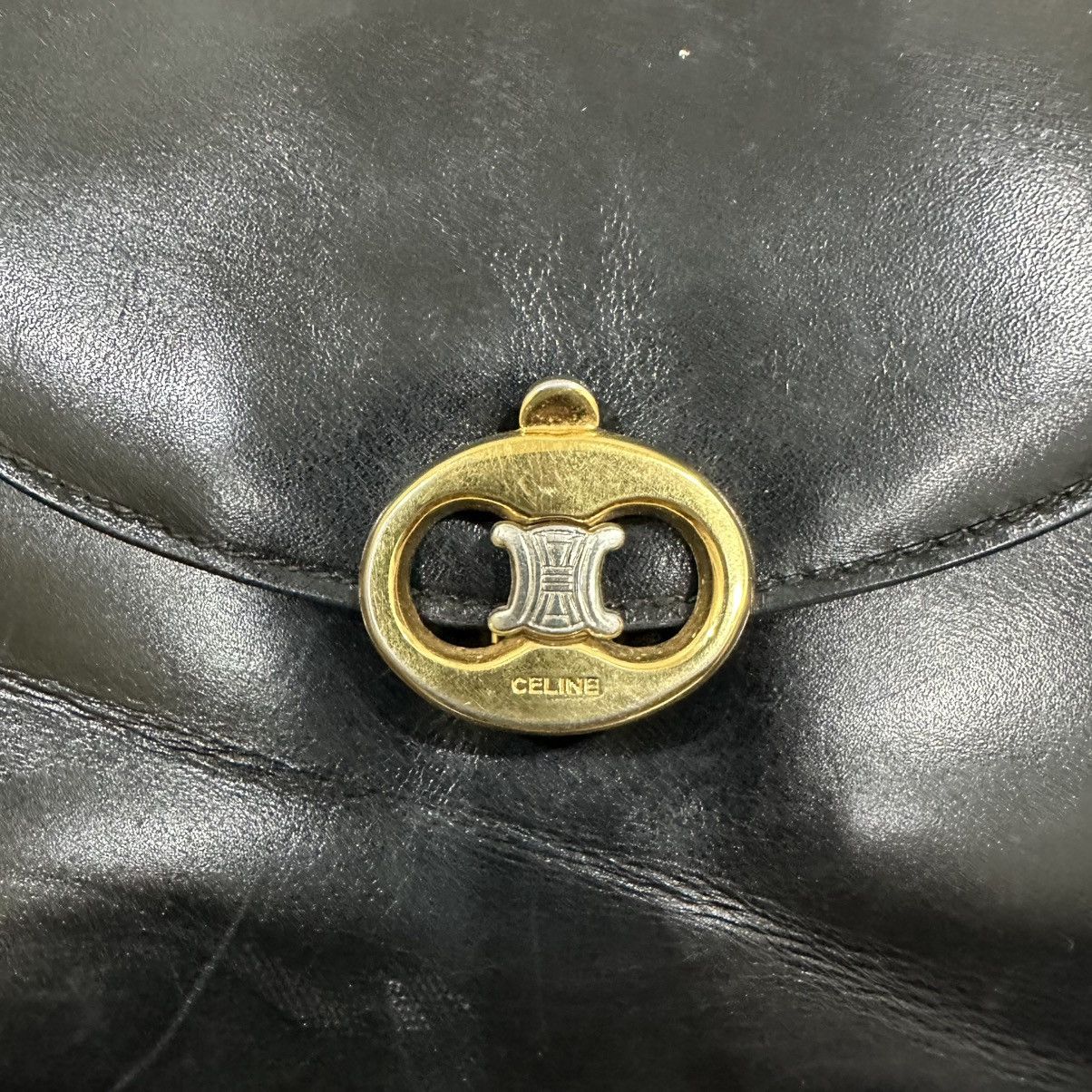 Celine CELINE BOX TRIOMPHE LEATHER SHOULDER BAG Size ONE SIZE - 9 Thumbnail