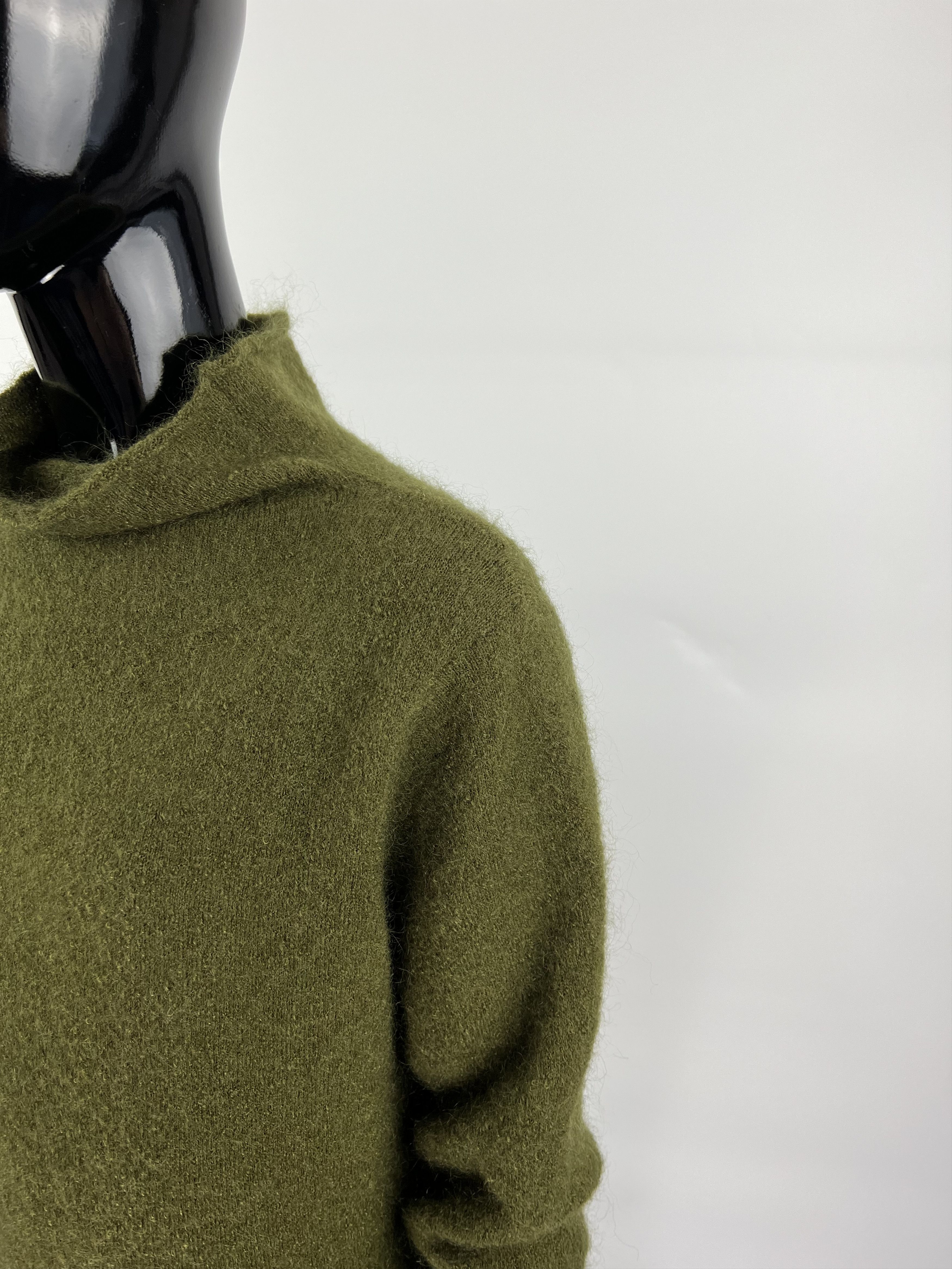 Gestuz Gestuz Women's Green Wool Mohair Turtleneck Sweater Size L Size L / US 10 / IT 46 - 8 Thumbnail