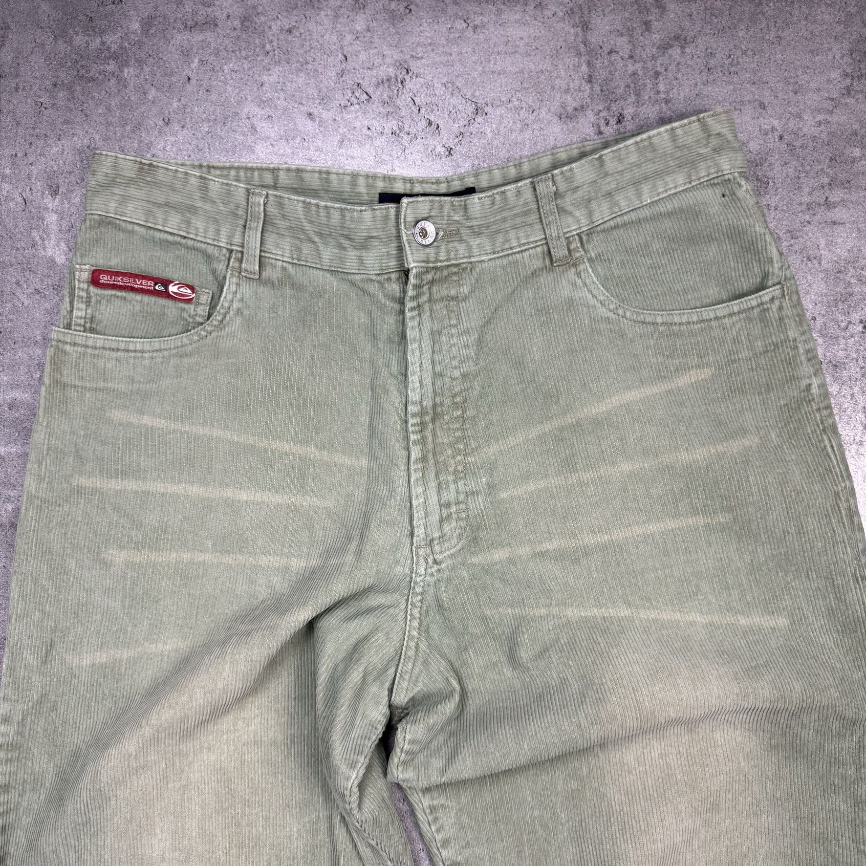 Quiksilver × Vintage Green corduroy trousers vintage Quiksilver Size US 32 / EU 48 - 3 Thumbnail